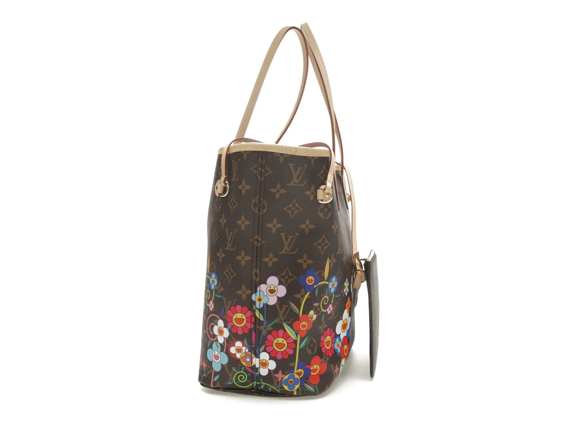 Louis Vuitton x Takashi Murakami Neverfull MM Superflat Monogram