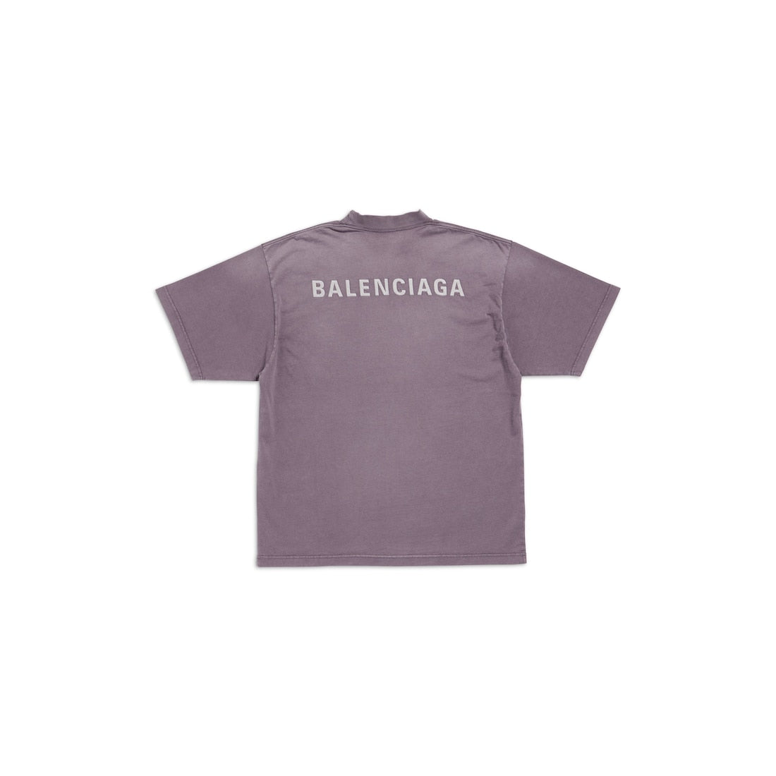Balenciaga Back T-shirt Medium Fit in Purple/Grey