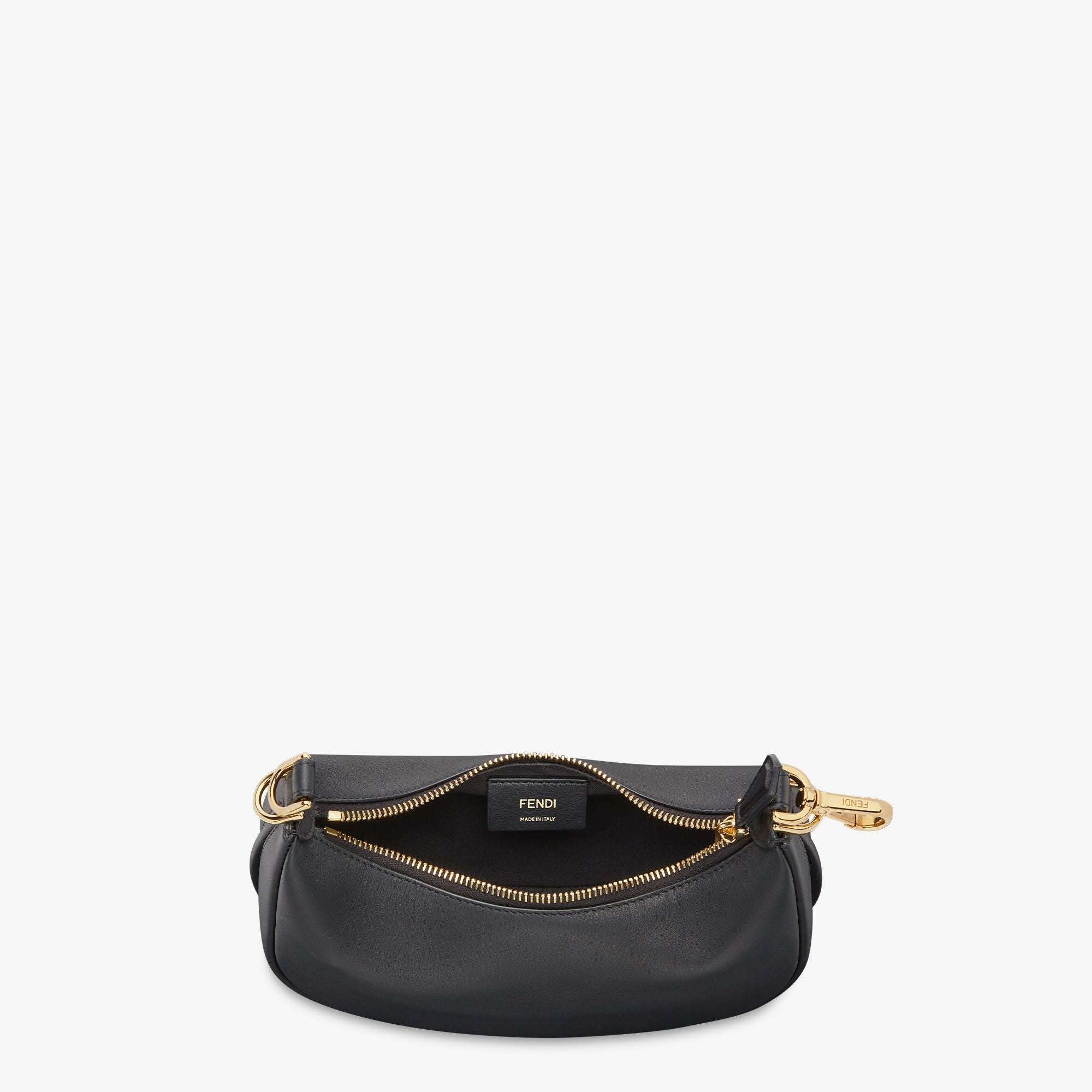Fendigraphy Mini Black leather mini-bag