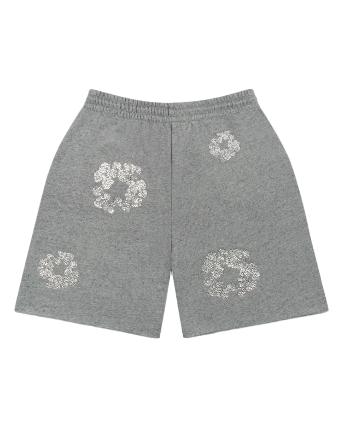 Cashmere Swarovski Cotton Wreath Shorts Grey