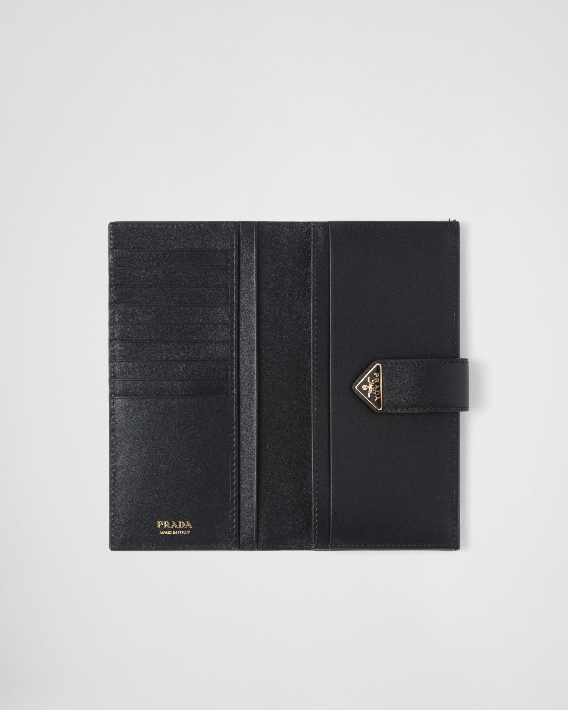 Large leather wallet Black