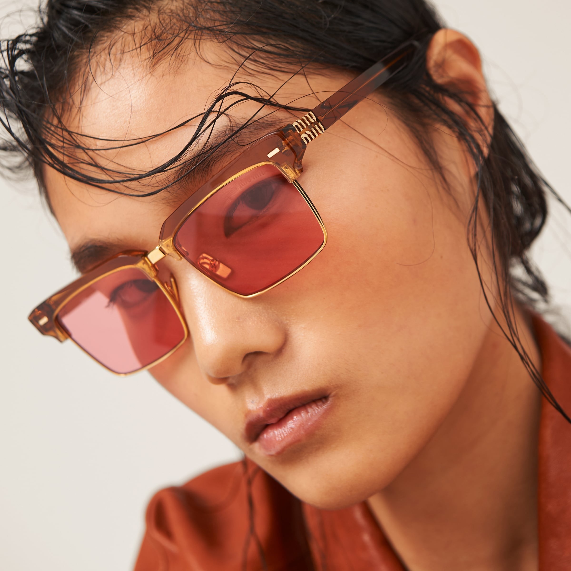 Miu Miu Runway sunglasses Red Lenses