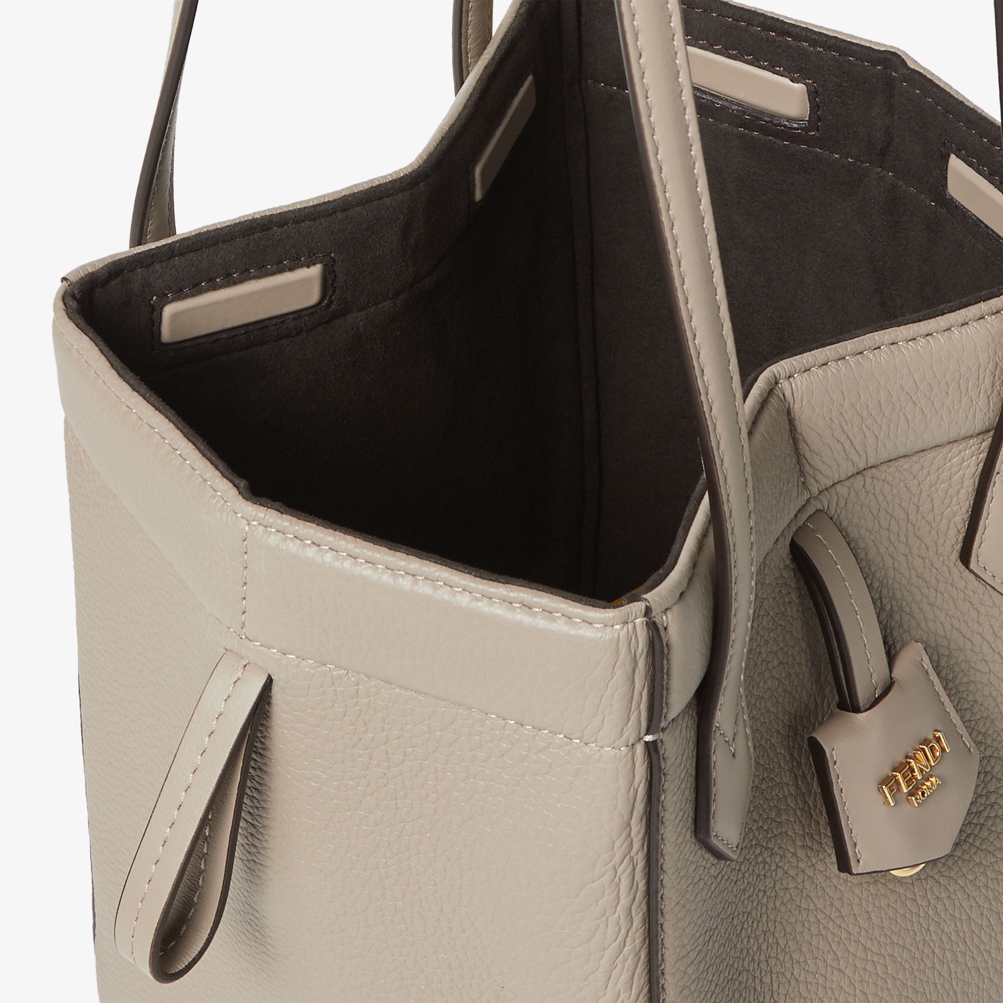 Fendi Origami Mini Dove gray leather mini bag that can be transformed