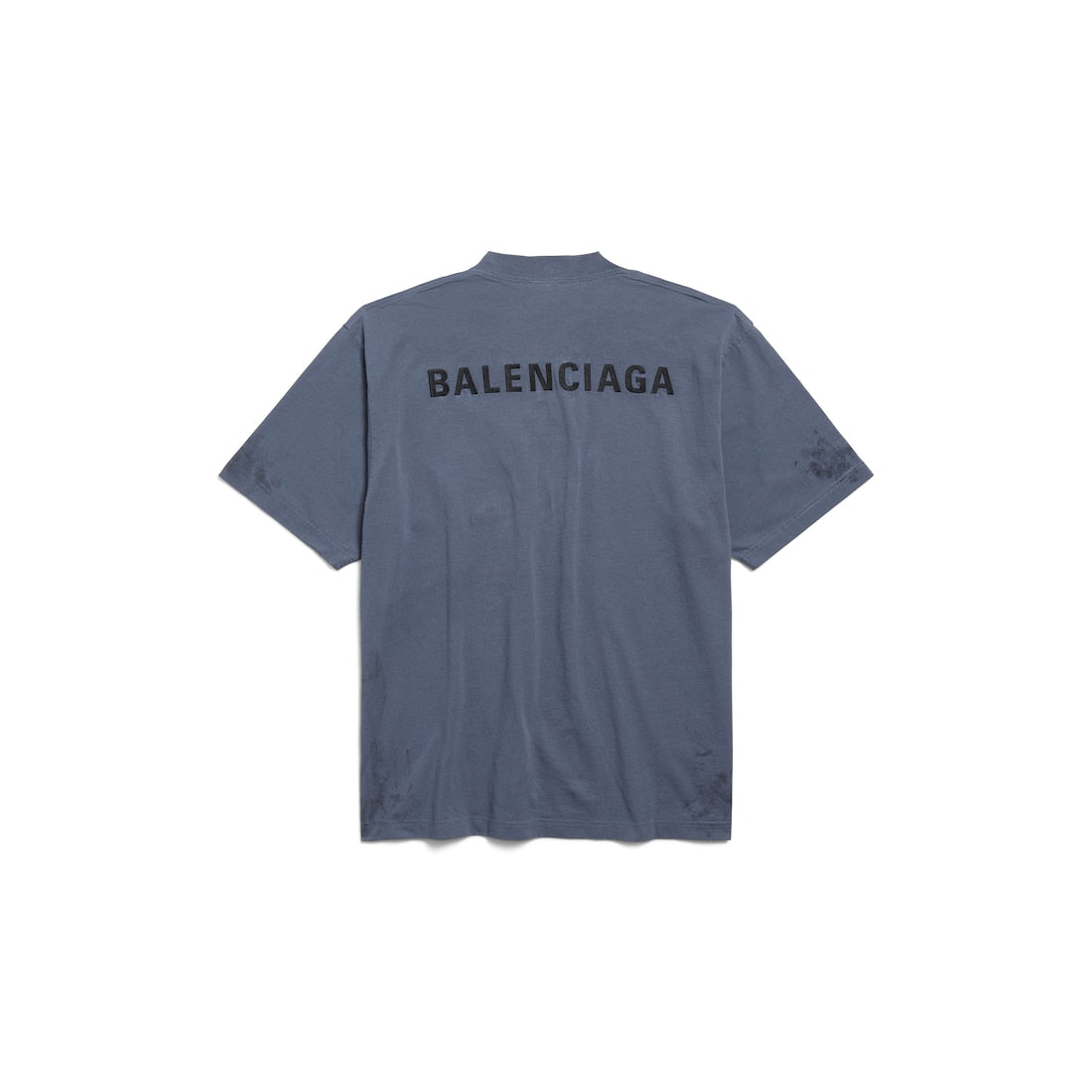 Men's Balenciaga Back T-shirt Medium Fit in Faded Dark Blue/Black
