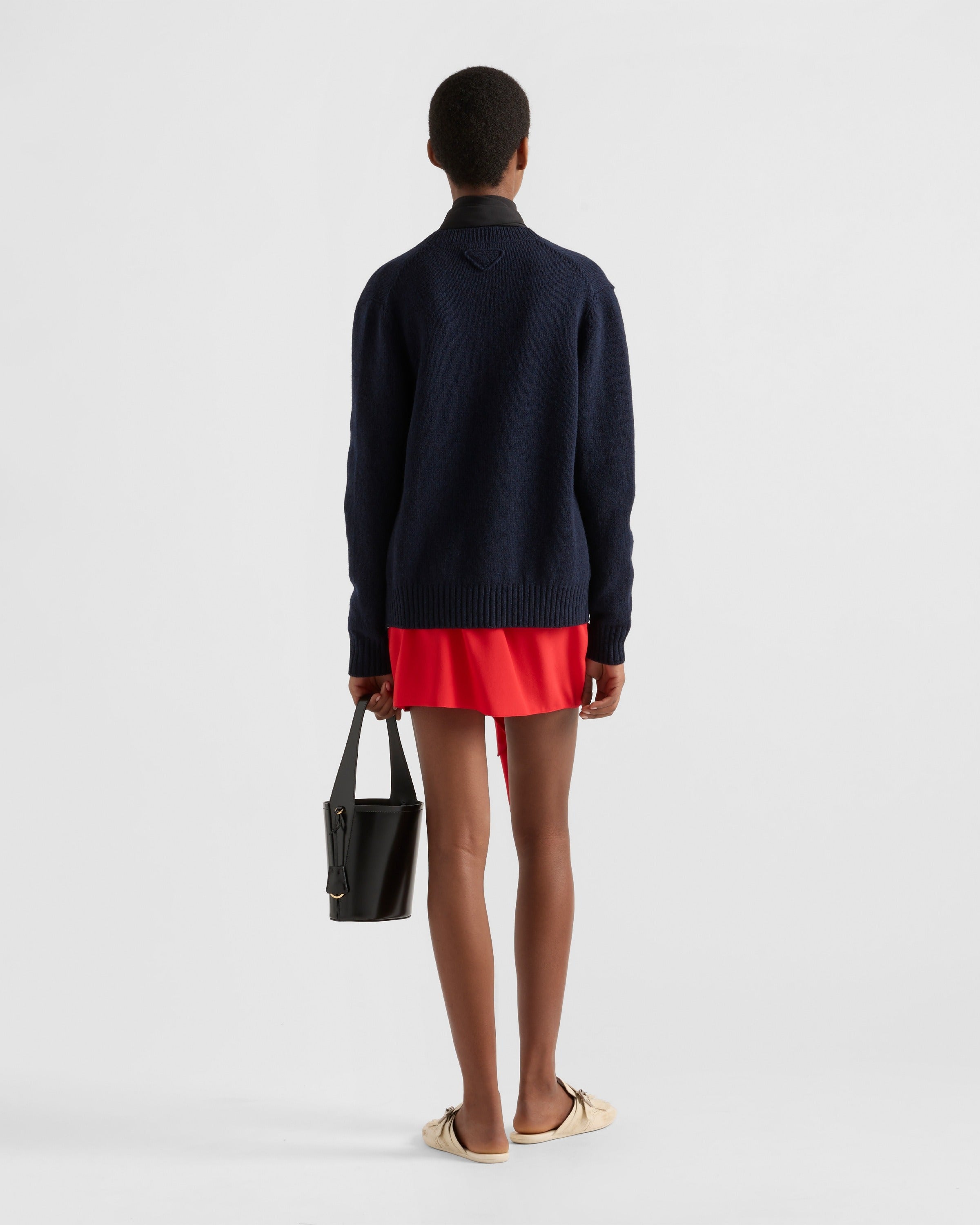 Wool cardigan Navy