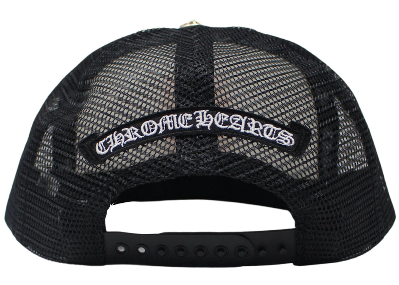Chrome Hearts Eyechart Trucker Hat Black/White/Red