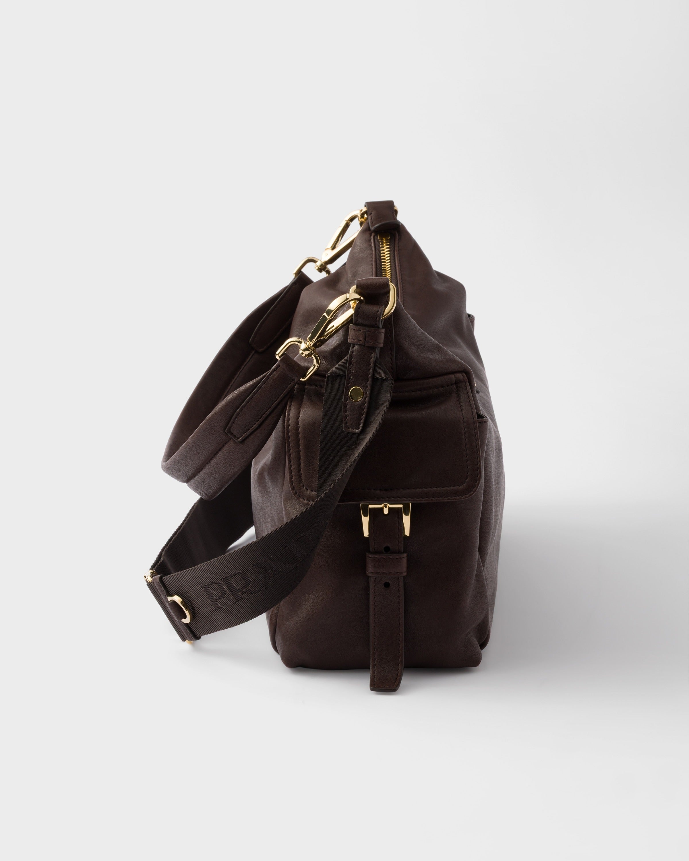 Large Prada Explore nappa leather bag Sienna