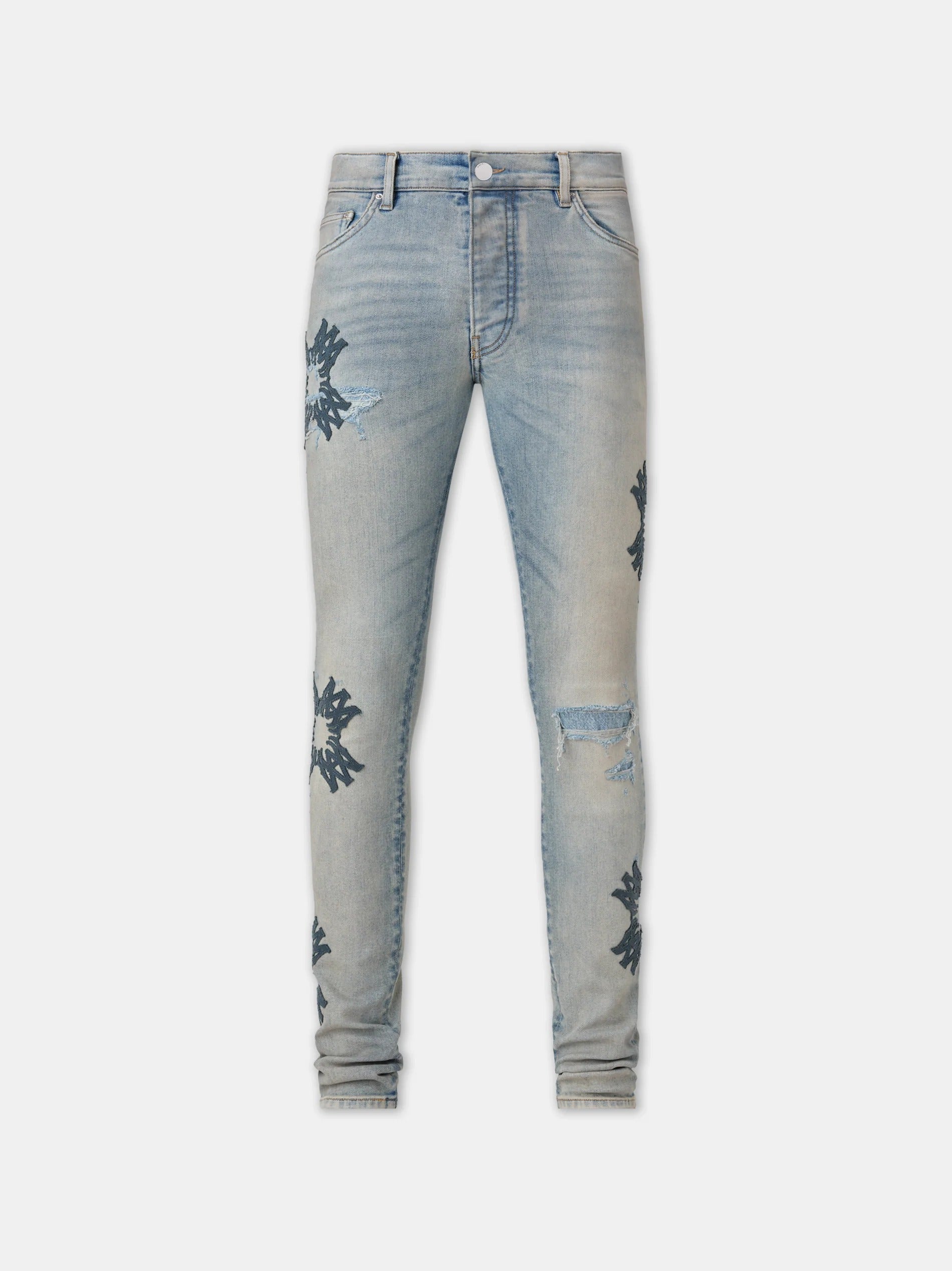 MA QUAD APPLIQUE SKINNY JEAN Antique Indigo