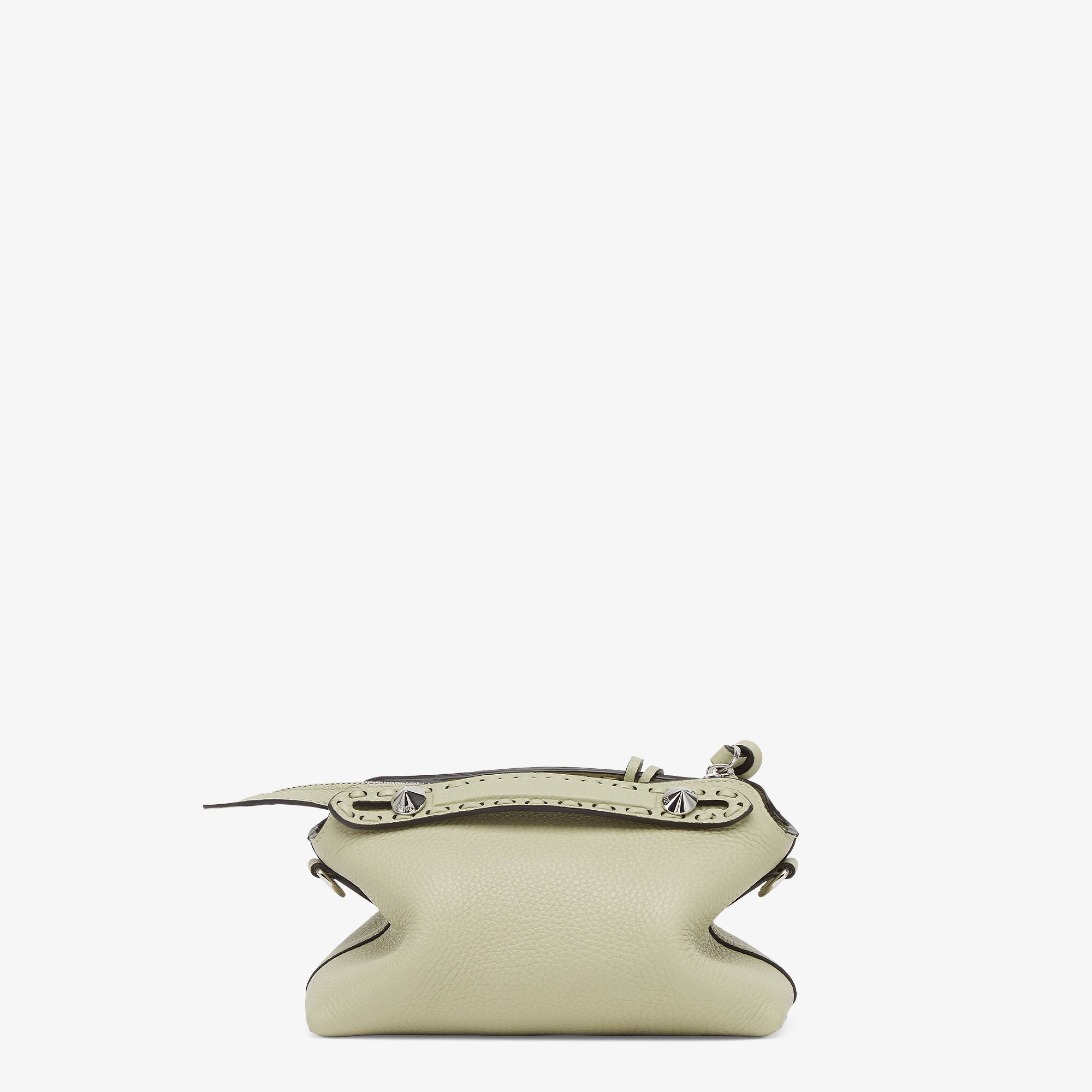 By The Way Selleria Mini Sage green Selleria mini-bag with 156 hand-sewn topstitches