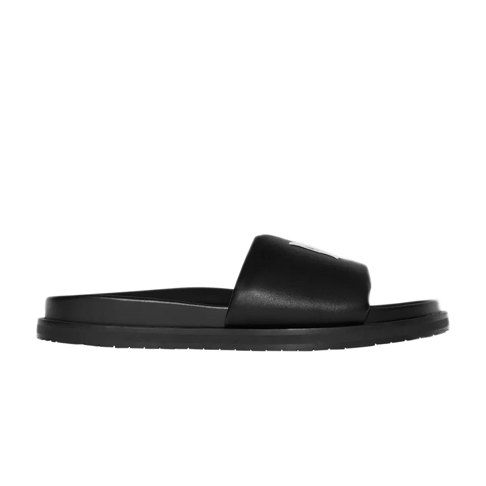 AMIRI Leather Slide Black