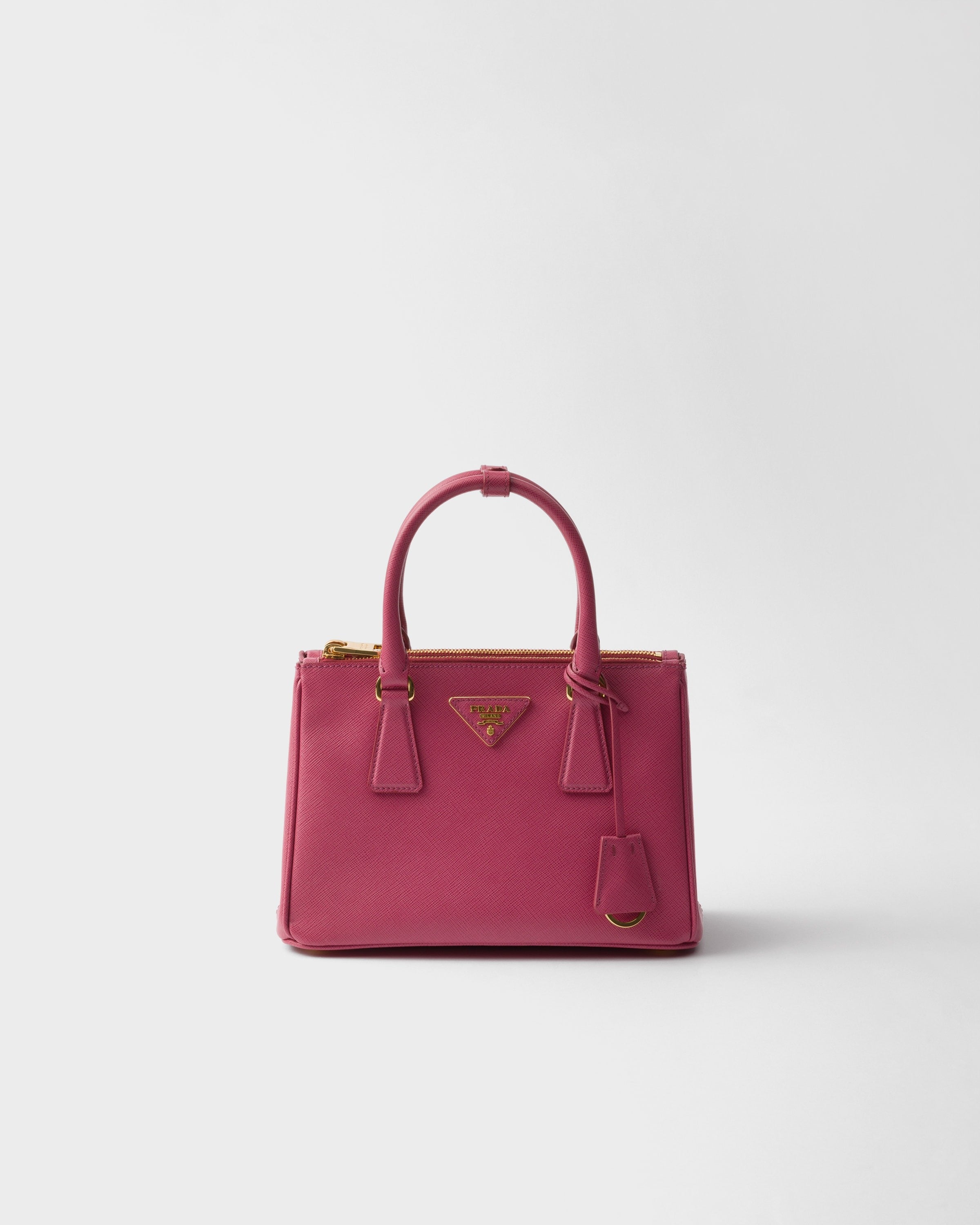 Small Prada Galleria Saffiano leather bag Bruyere Pink