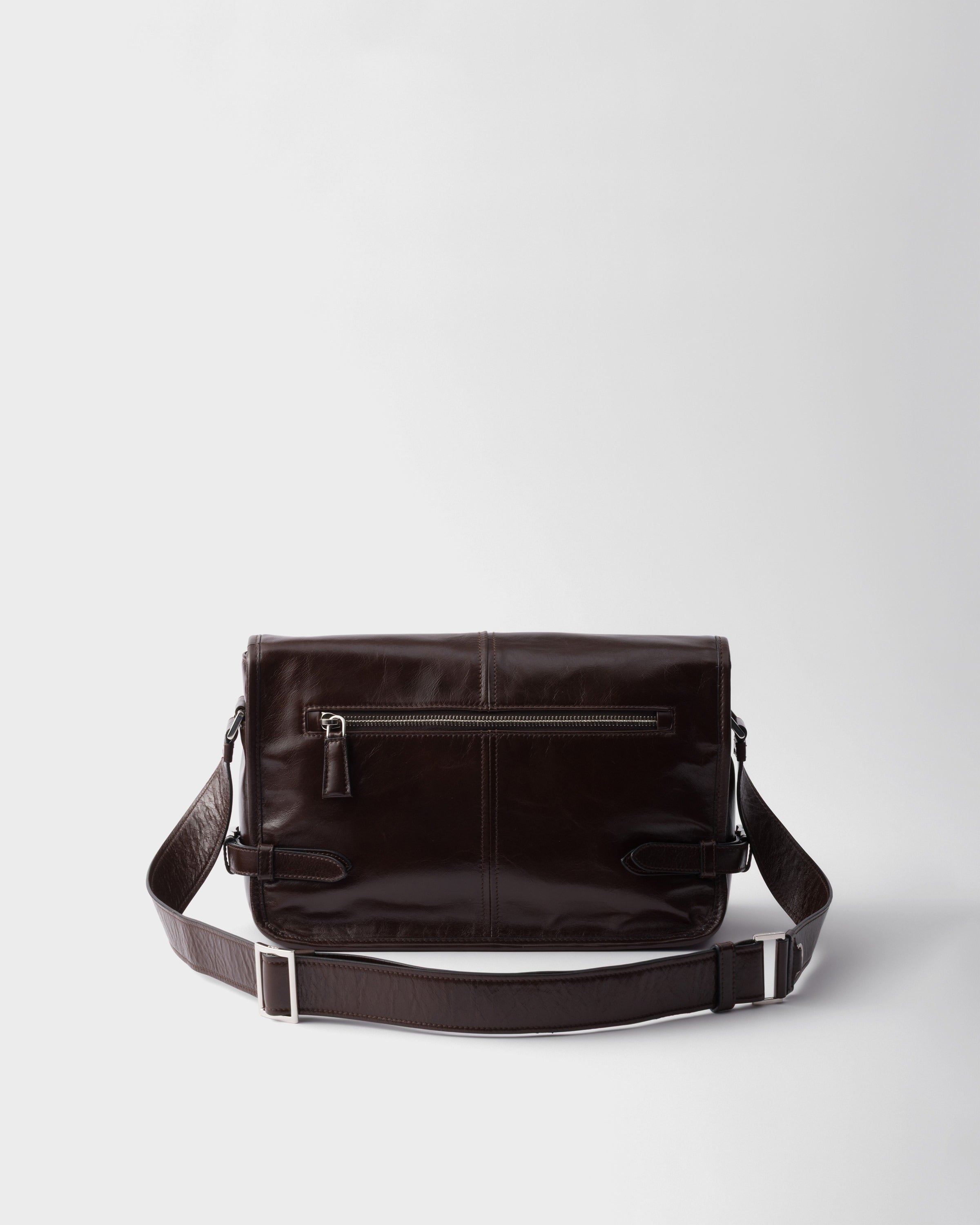 Leather shoulder bag Dark Brown