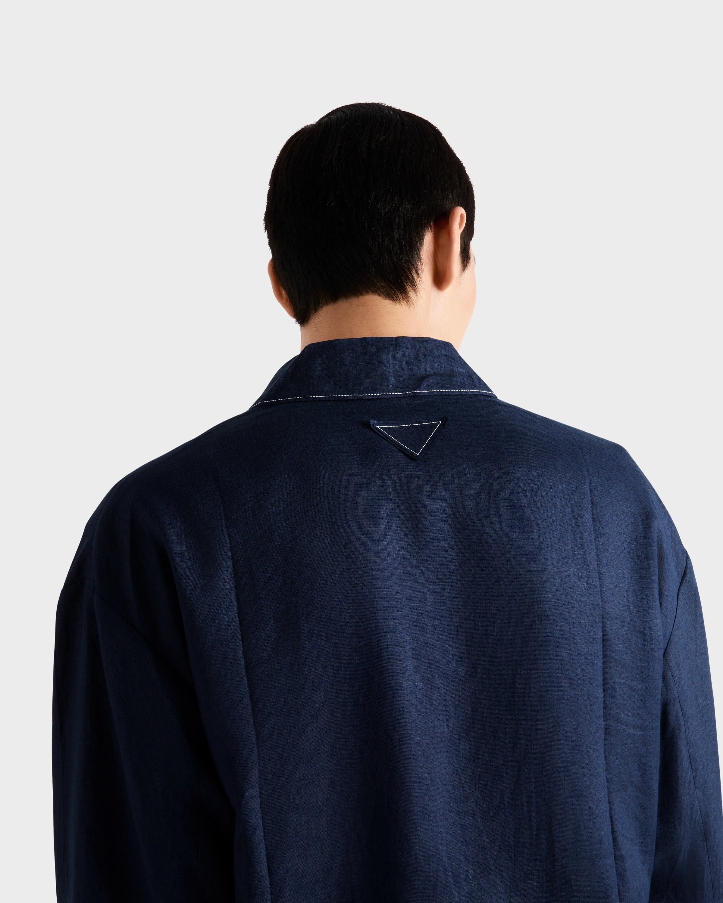 Cotton blouson jacket Blue