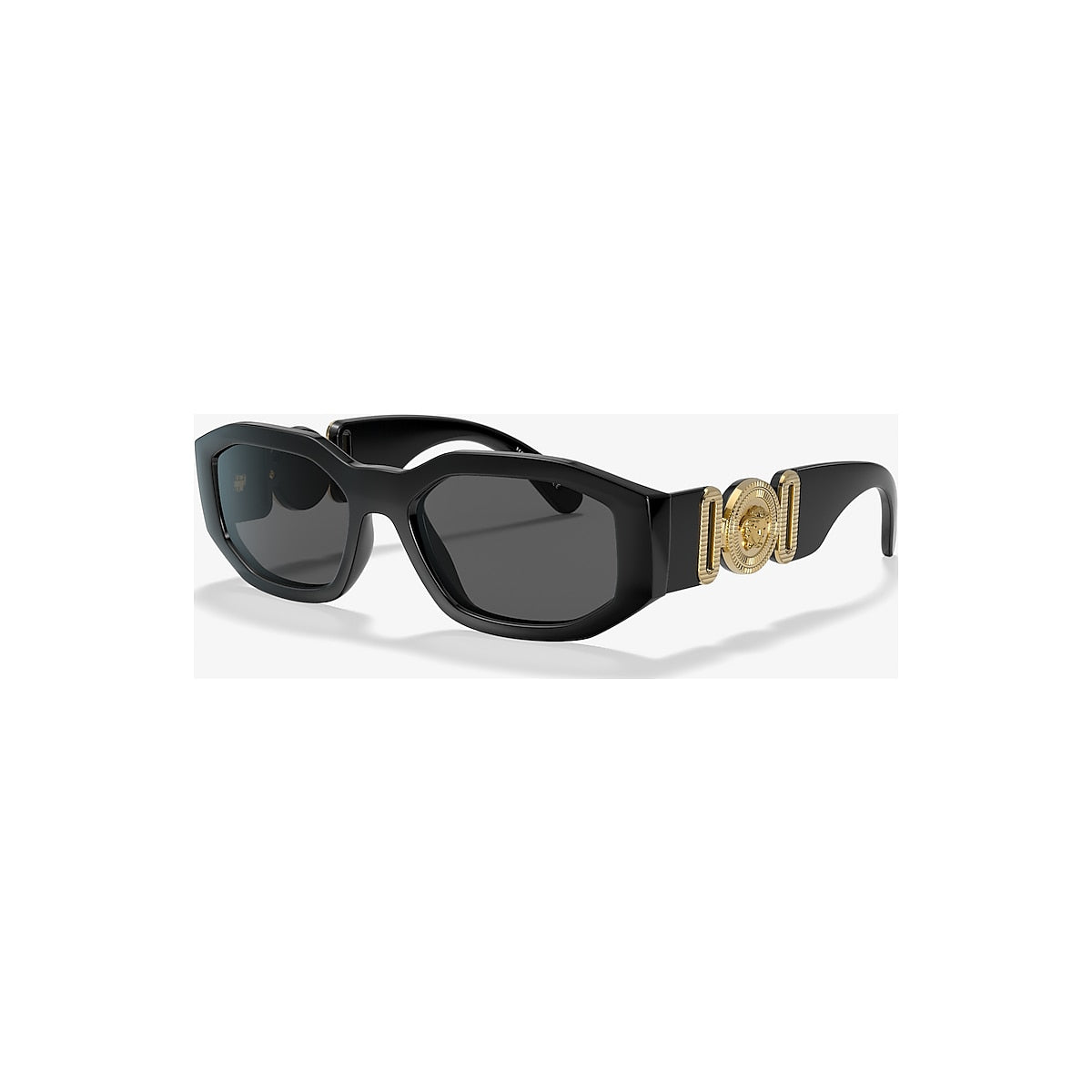 VERSACE VE4361 Biggie Black - Men Luxury Sunglasses, Dark Grey Lens