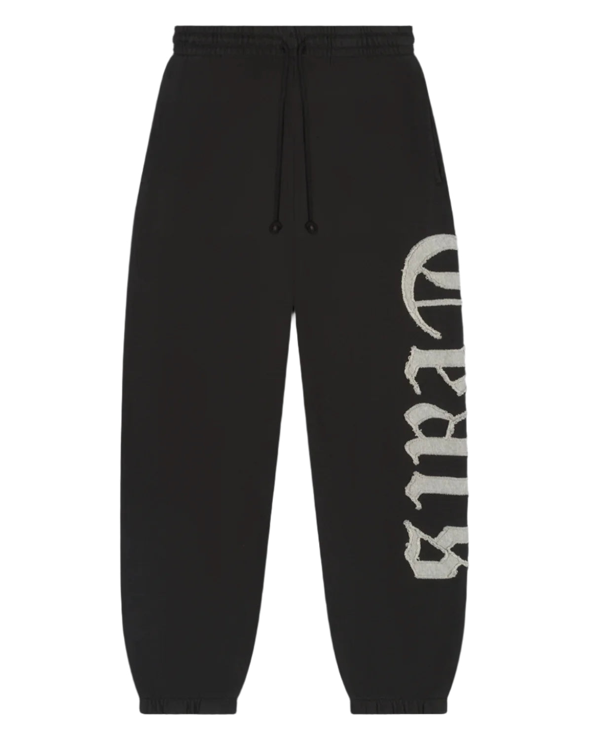 Tears Cut Out Sweatpants Charcoal