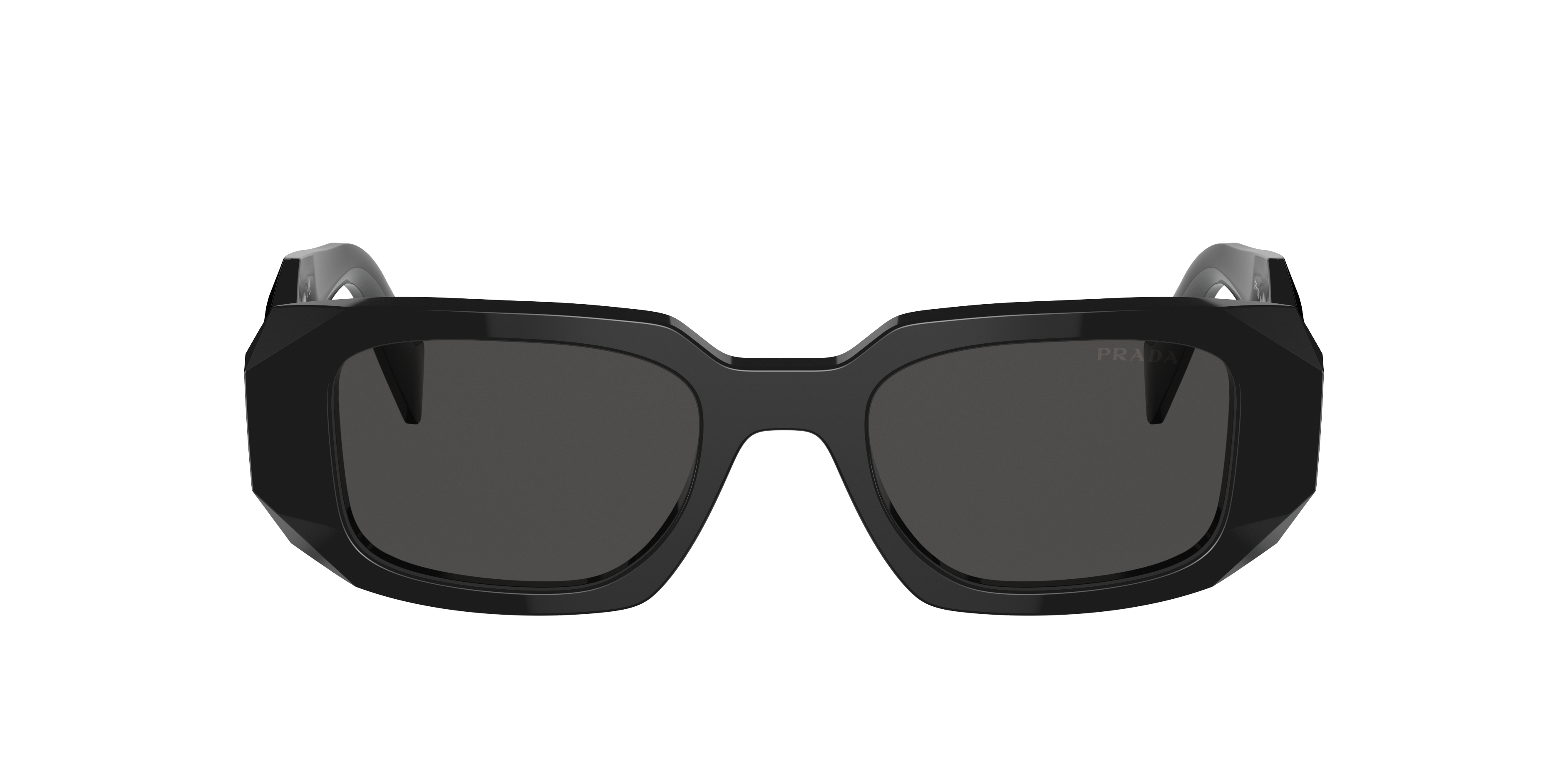 PRADA PR 17WS Black - Women Luxury Sunglasses, Dark Grey Lens