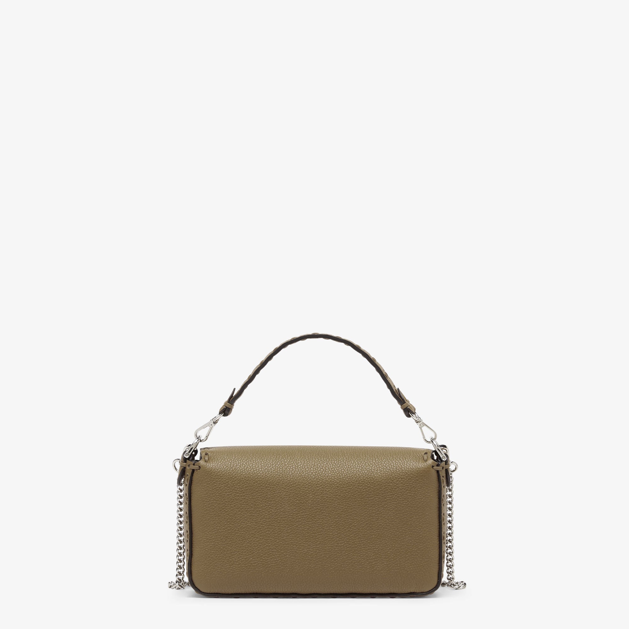 Baguette Mini Green Selleria bag with 309 hand-sewn topstitches