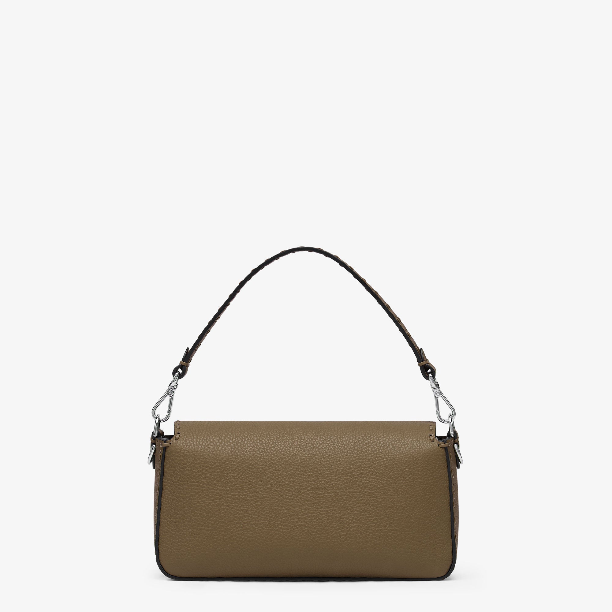 Baguette Green Selleria bag with 612 hand-sewn topstitches