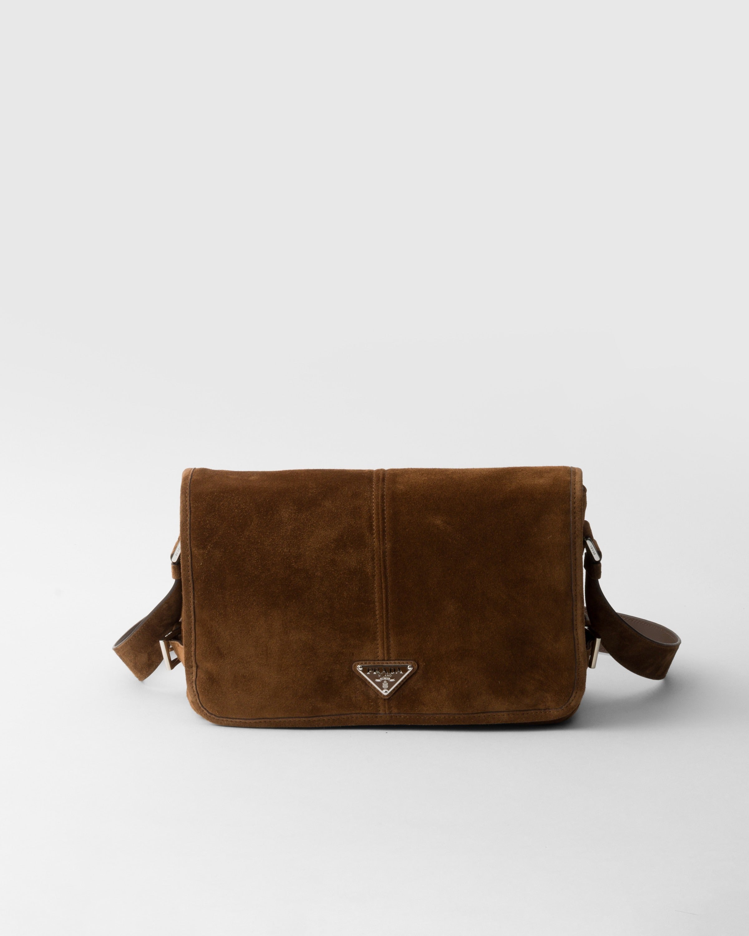 Suede shoulder bag Cocoa Brown