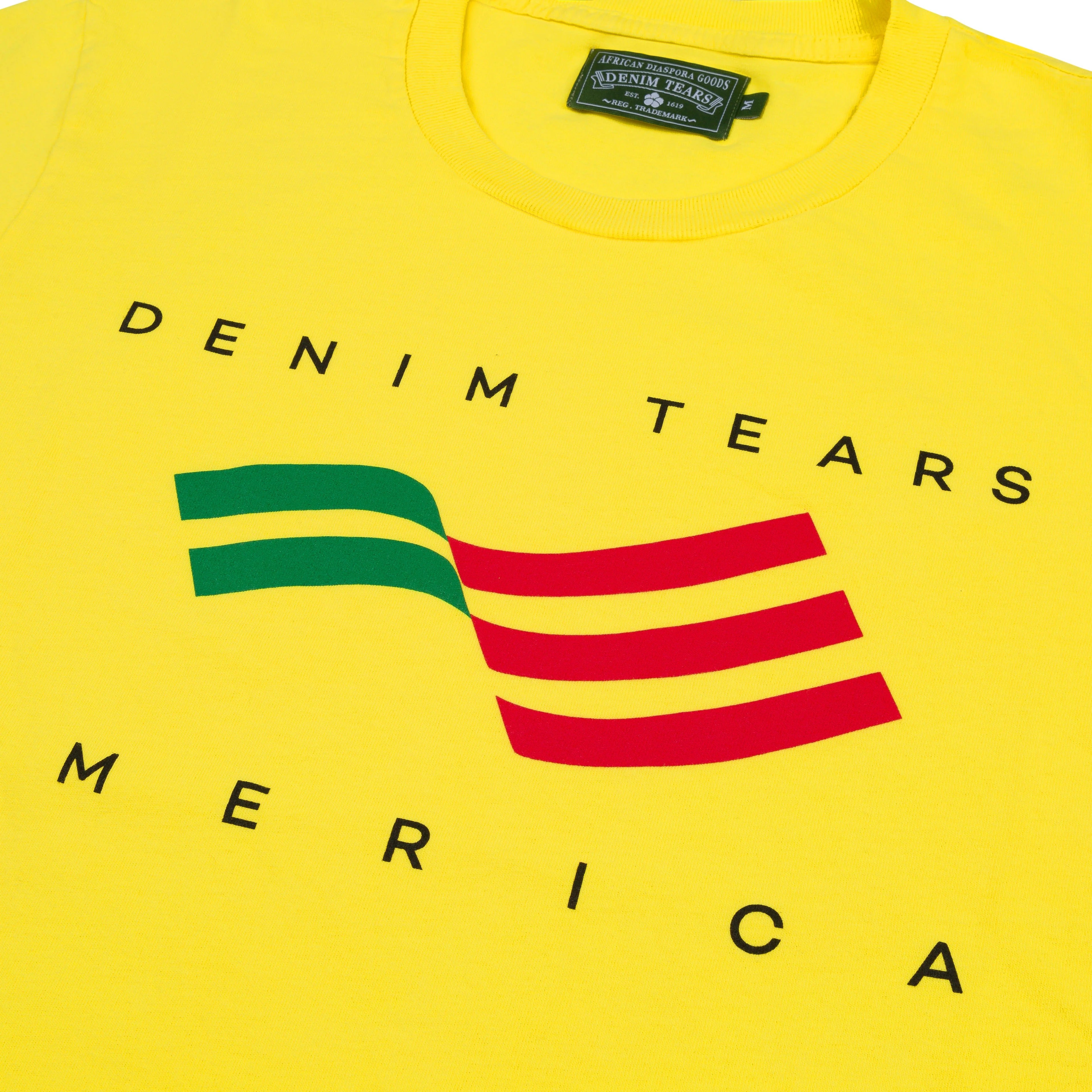 Denim Tears America Sportswear Tee Yellow Yellow