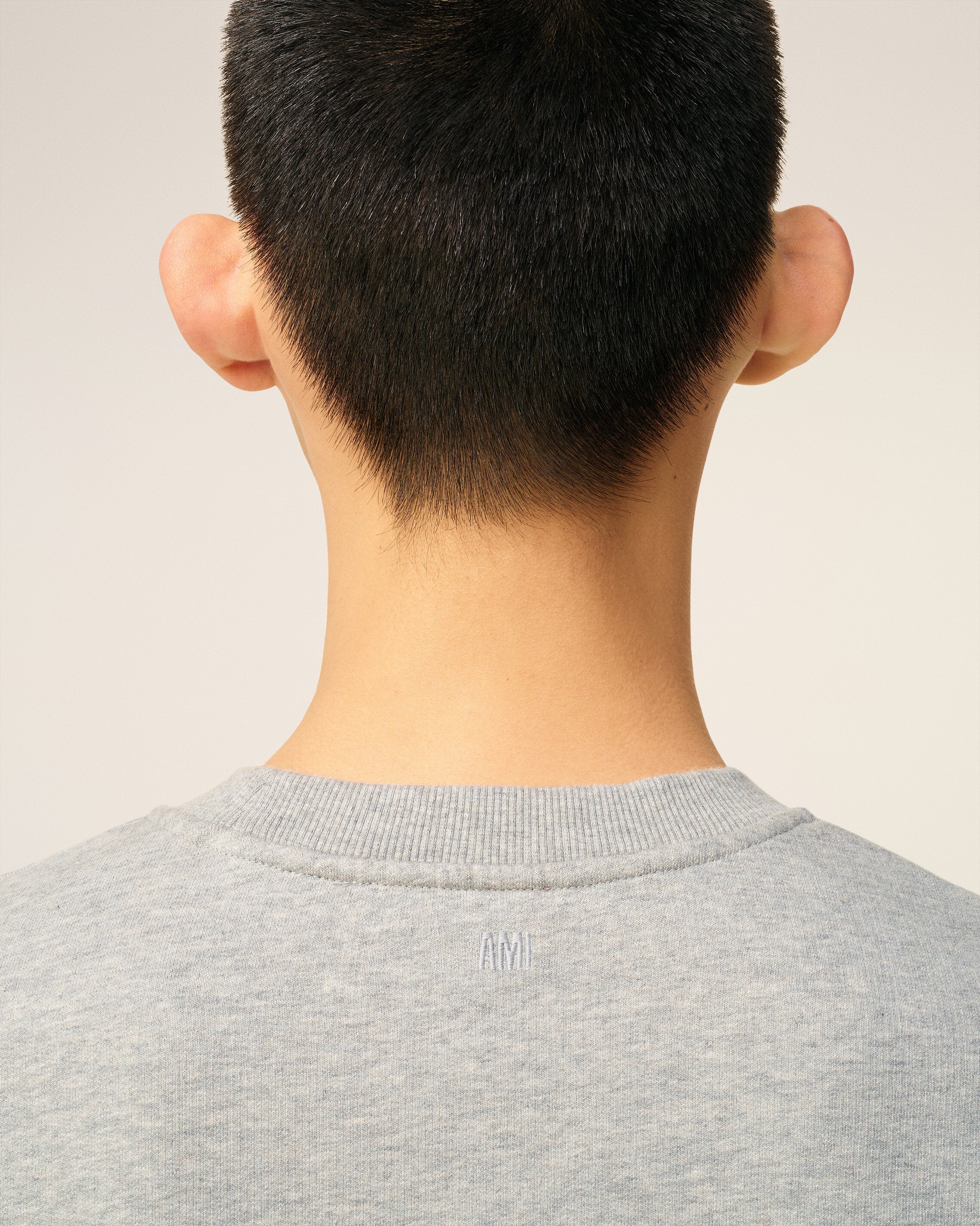 Grey Cotton Ami De Coeur Sweatshirt HEATHER ASH GREY