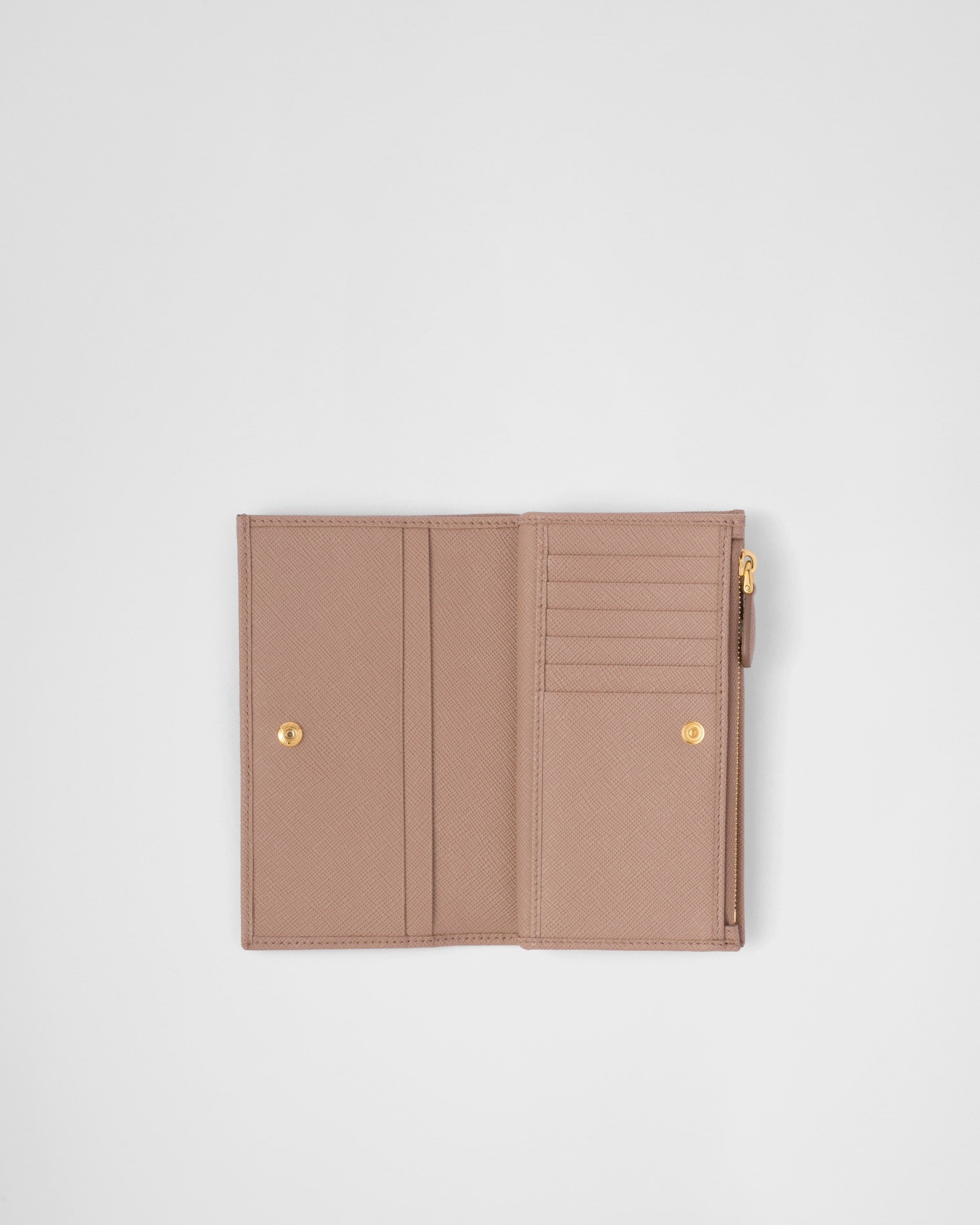 Large Saffiano leather wallet Powder Pink