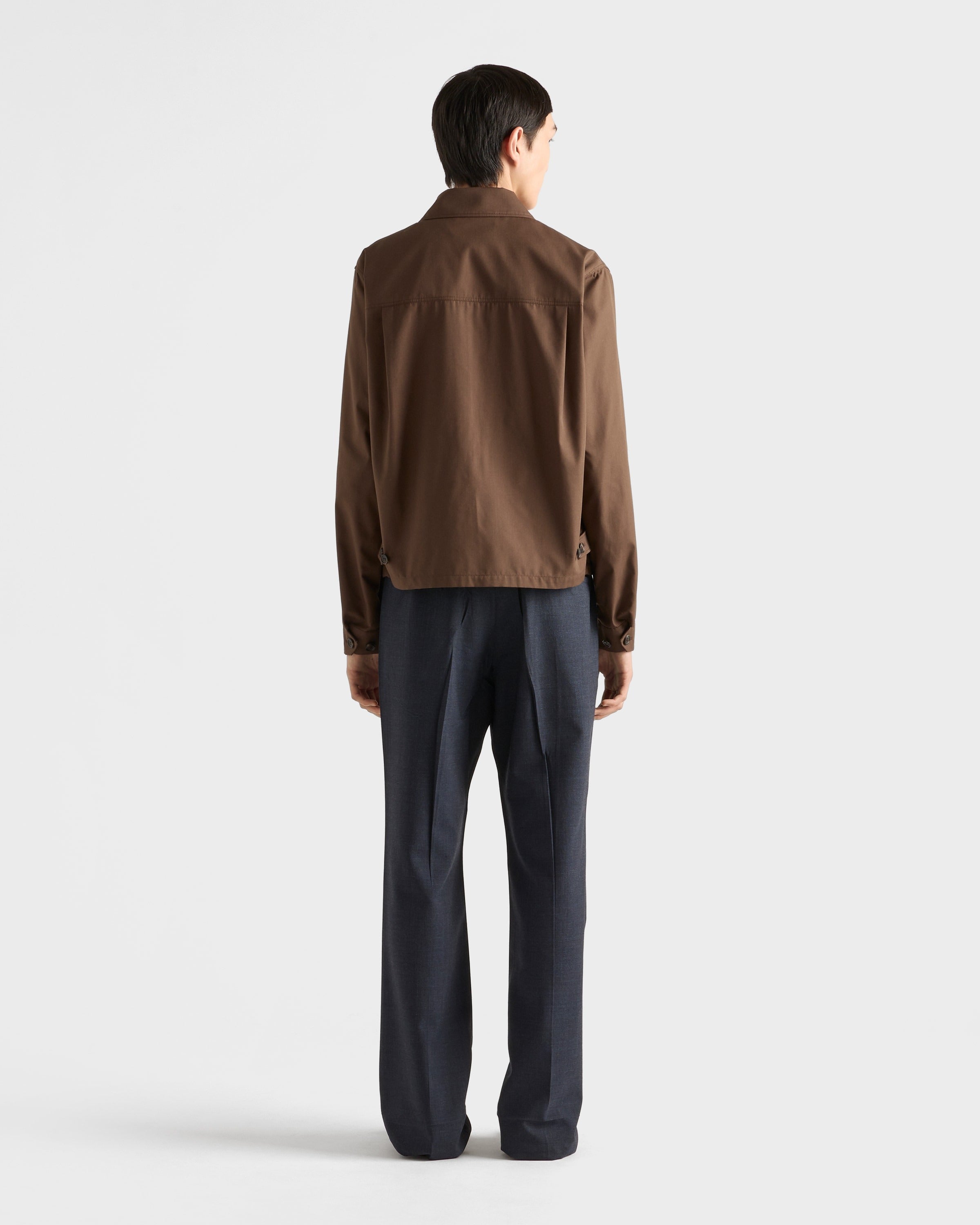 Cotton blend blouson jacket Ebony
