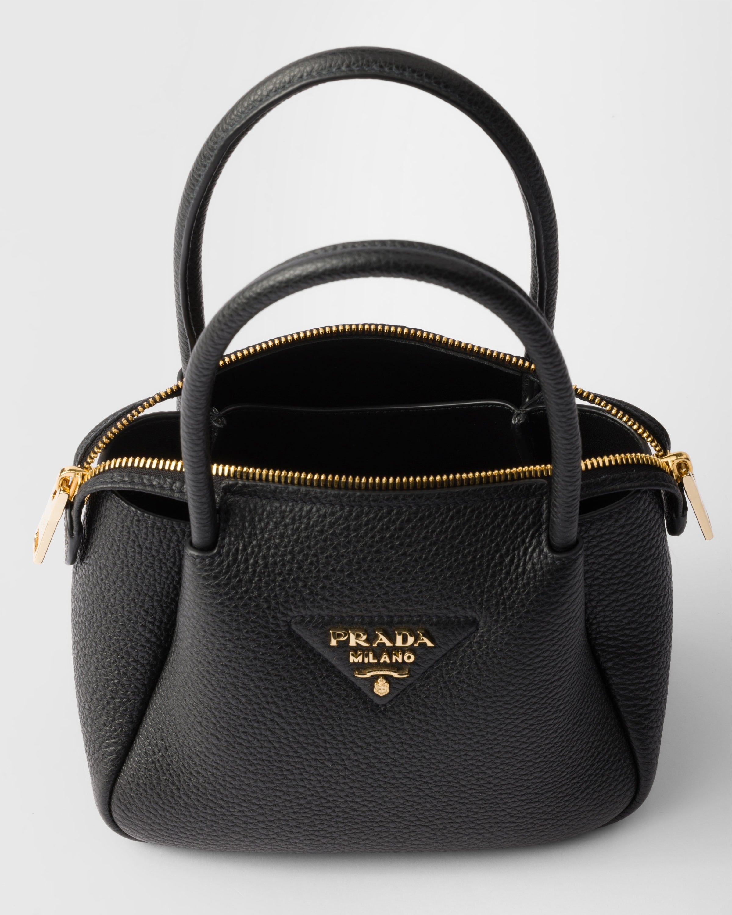 Leather mini handbag Black
