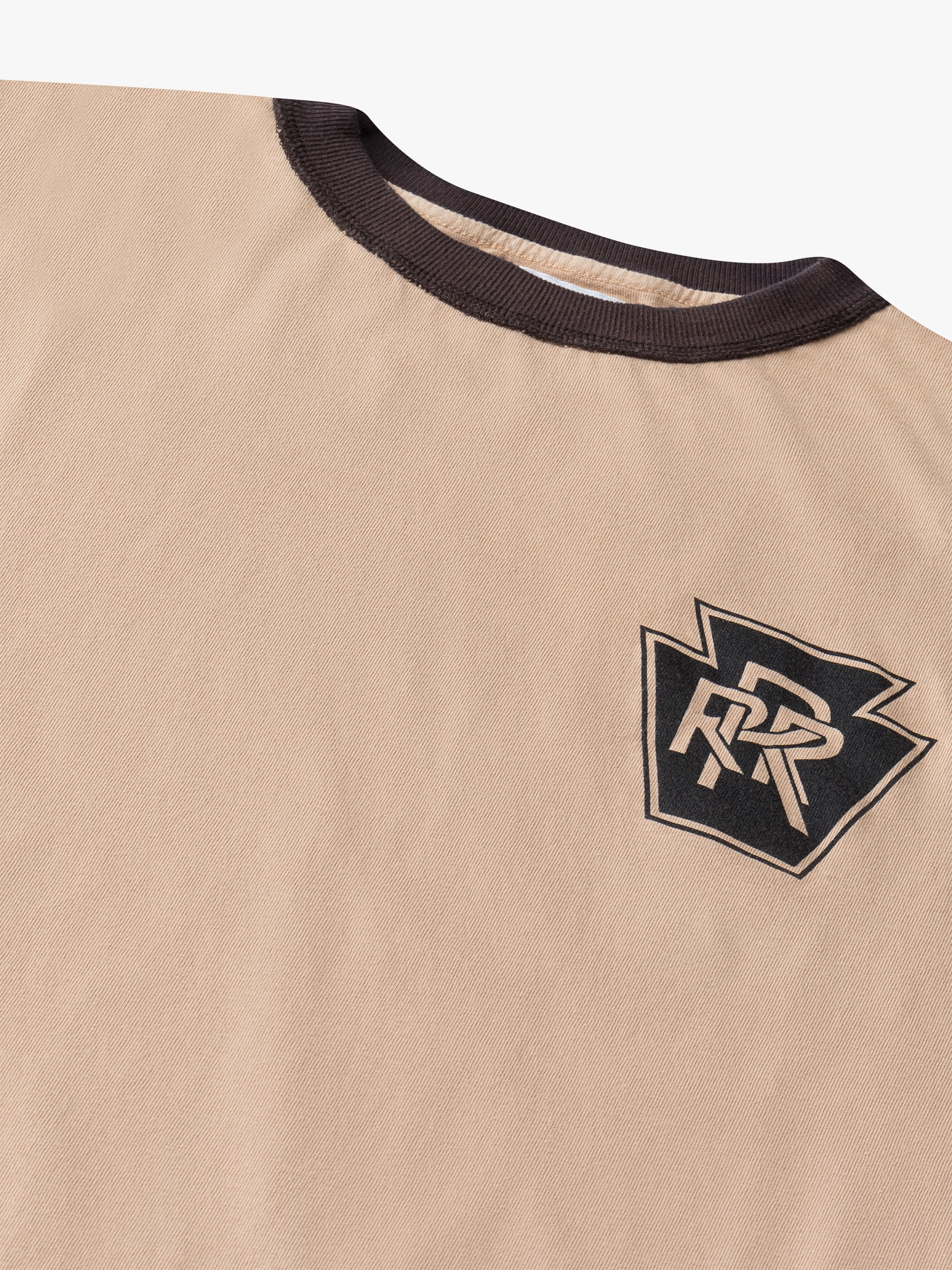 TRIPLE R CONTRAST LS TEE - KHAKI/BLACK