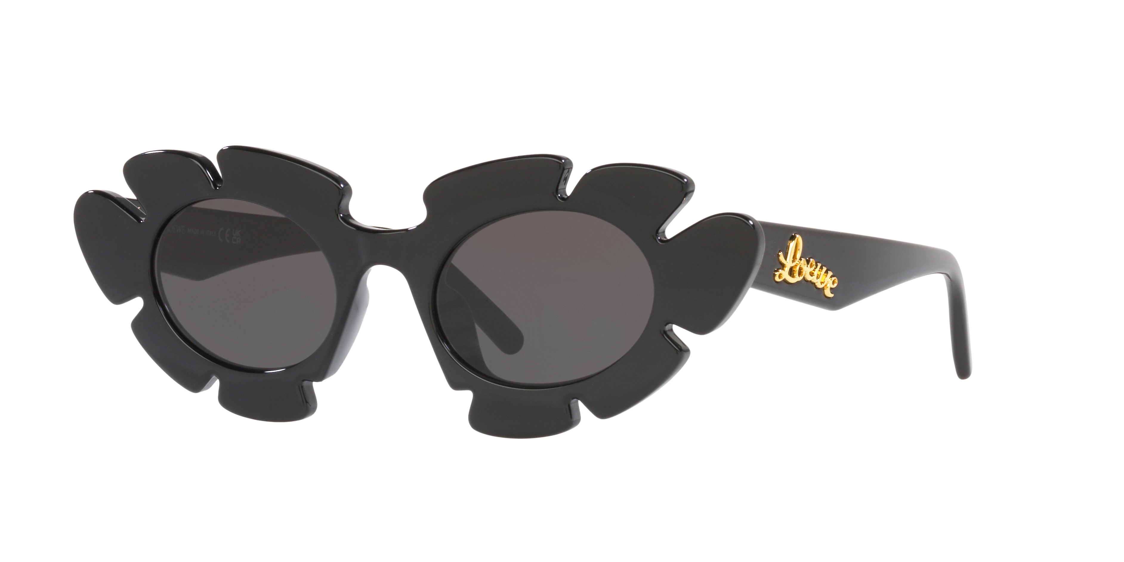 LOEWE LW40088U Black Shiny - Unisex Sunglasses, Grey Lens