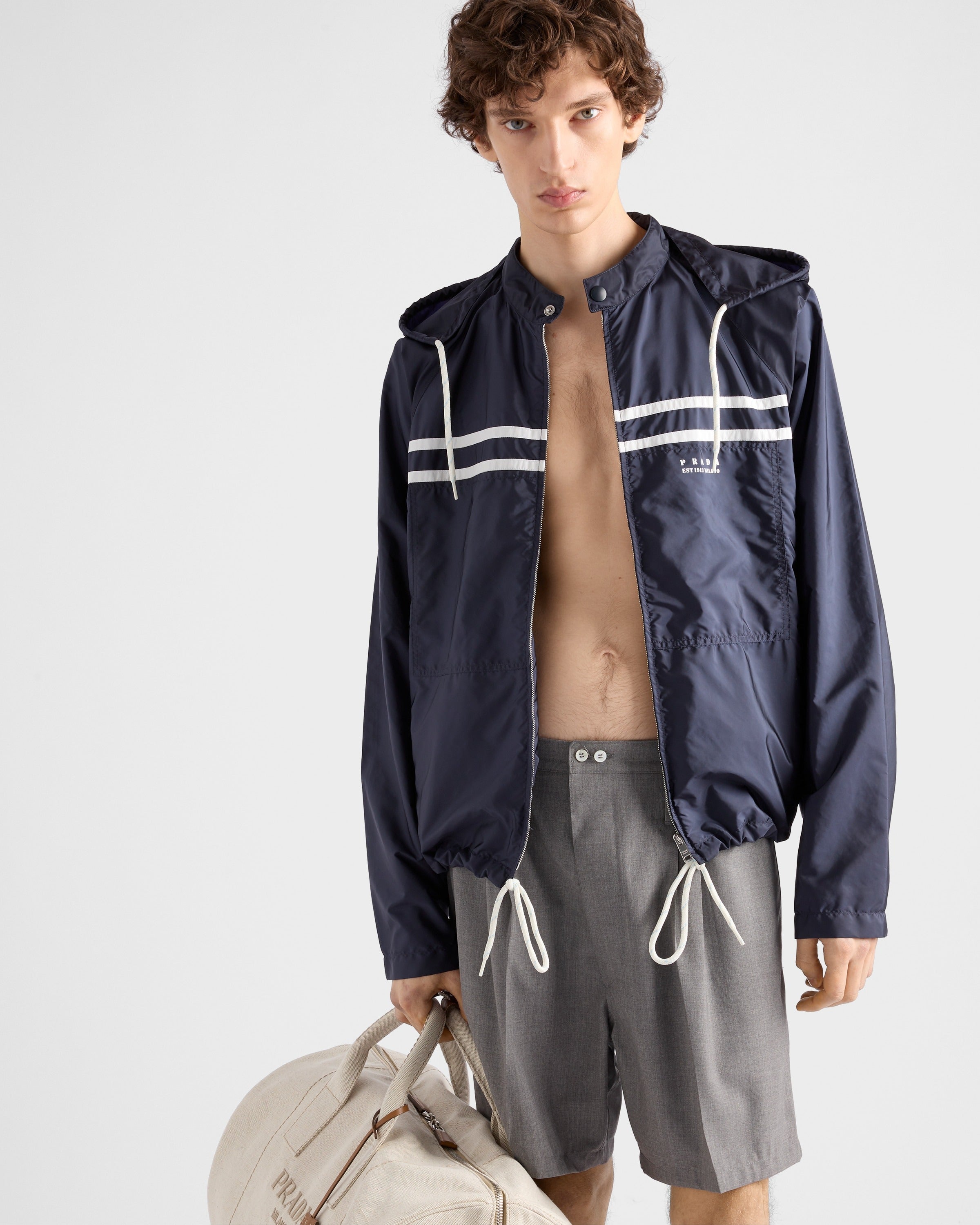 Re-Nylon jacket Blue/White
