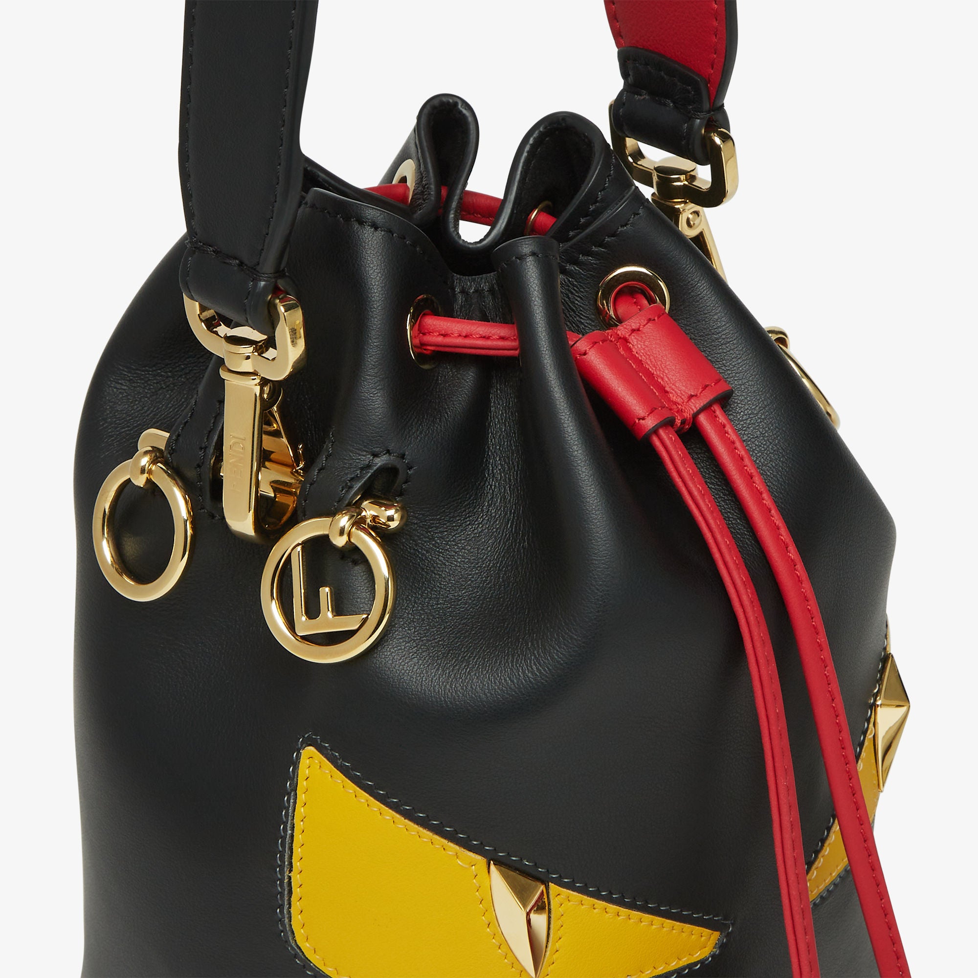 Mon Tresor Lunar New Year black leather mini-bag