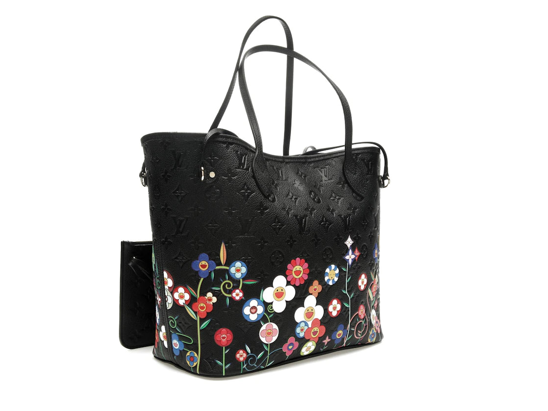 Louis Vuitton x Takashi Murakami Neverfull MM Black