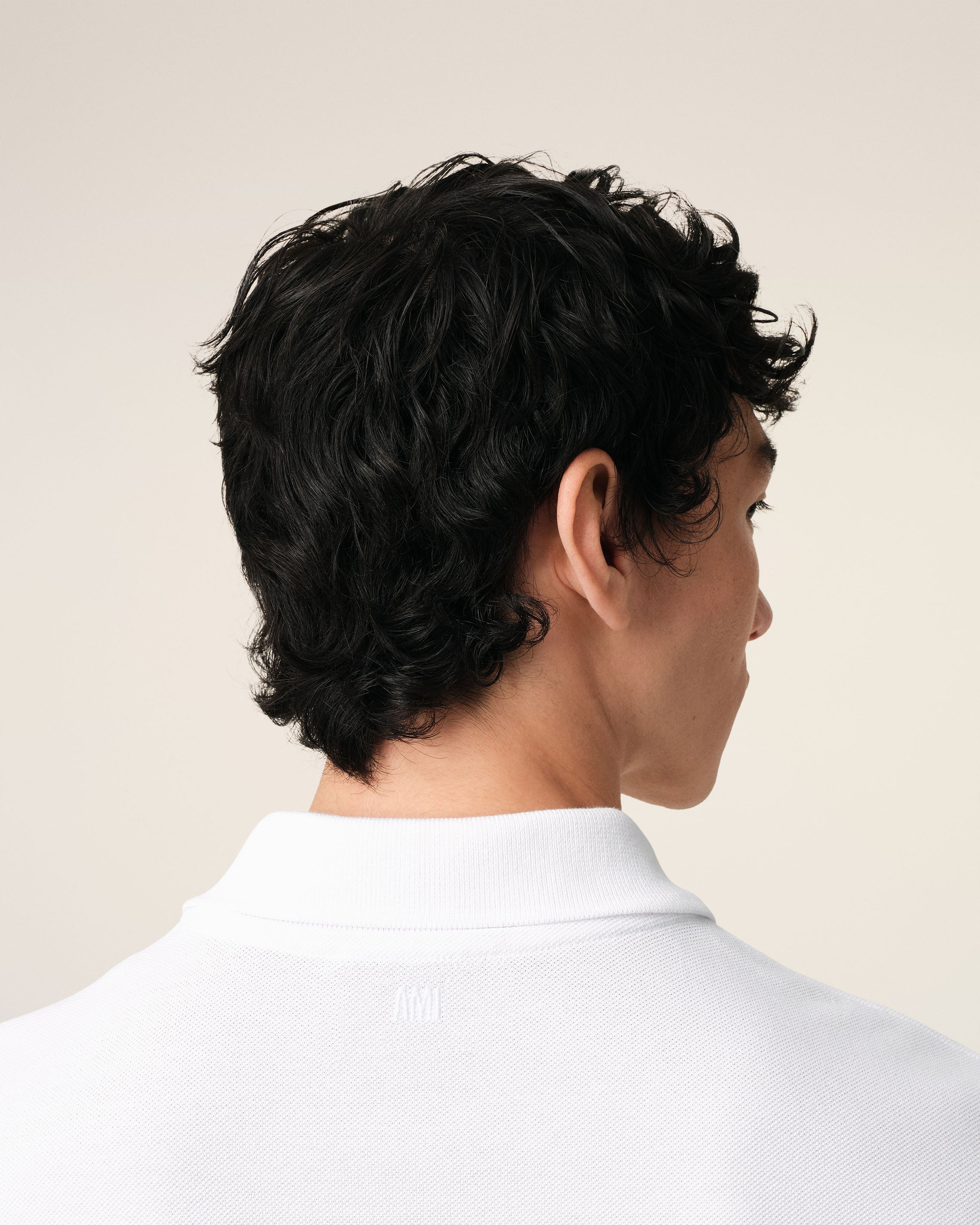 WHITE COTTON AMI DE COEUR POLO SHIRT WHITE