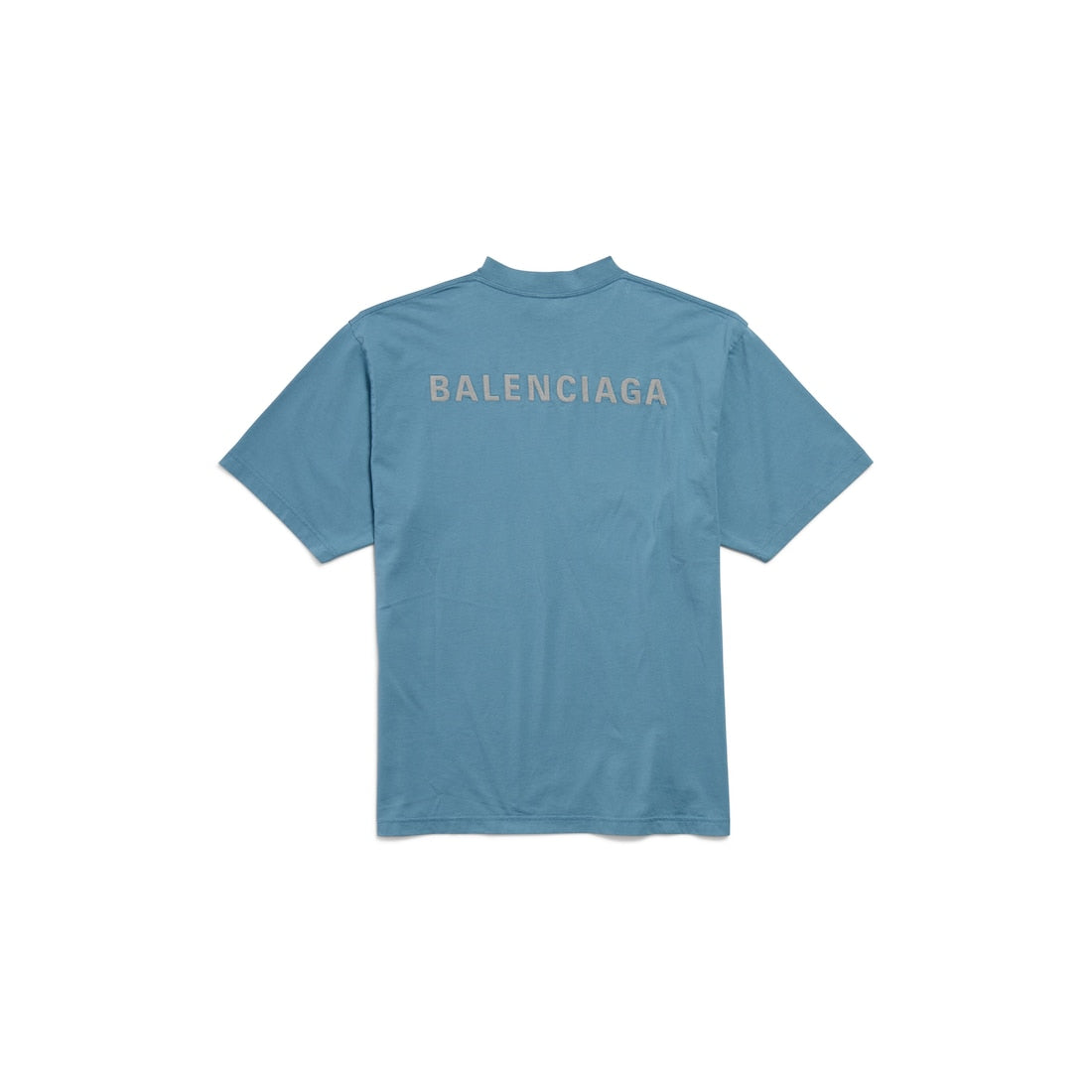 Balenciaga Back Reflective T-shirt Medium Fit in Grey Blue