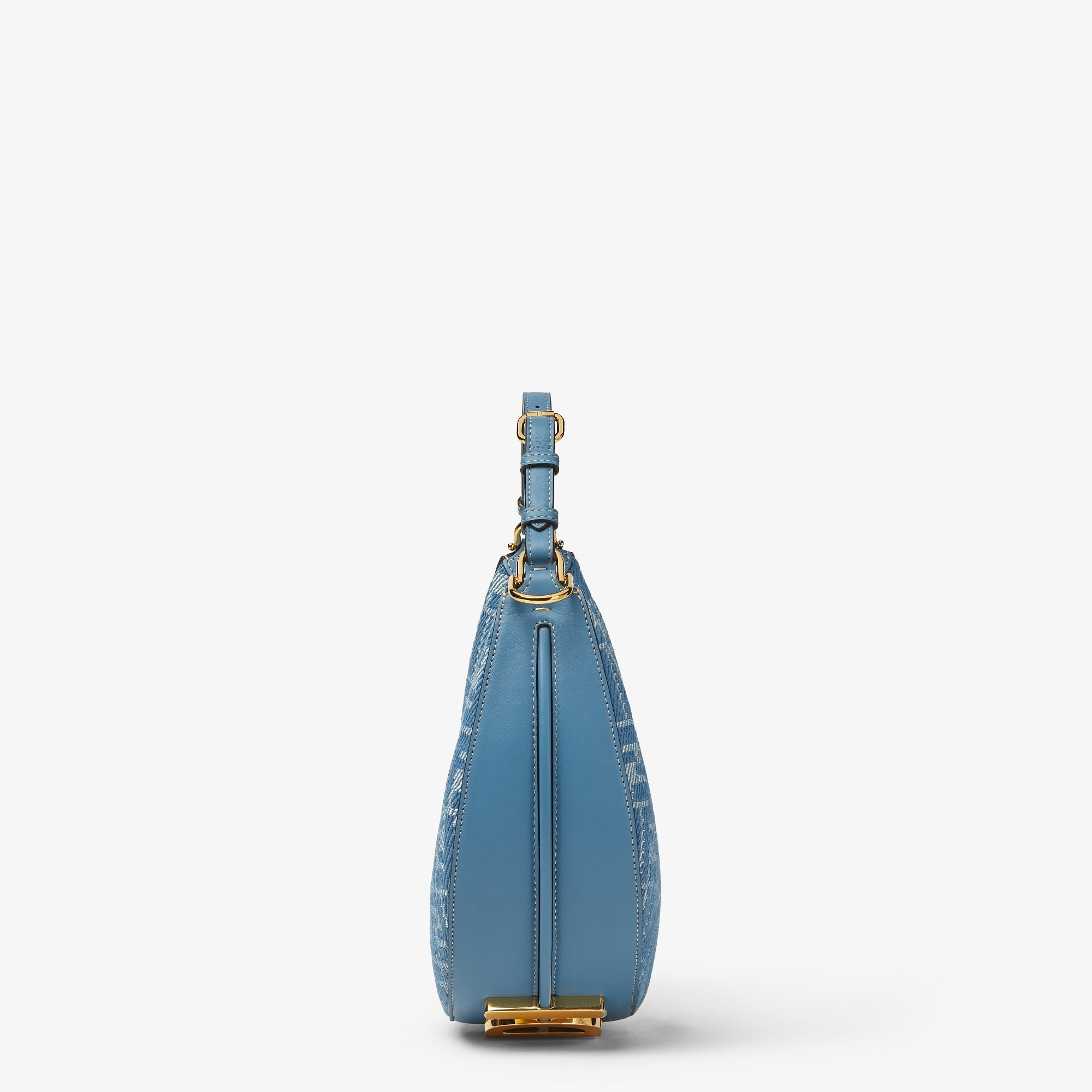 Fendigraphy Small Blue denim-effect FF jacquard bag