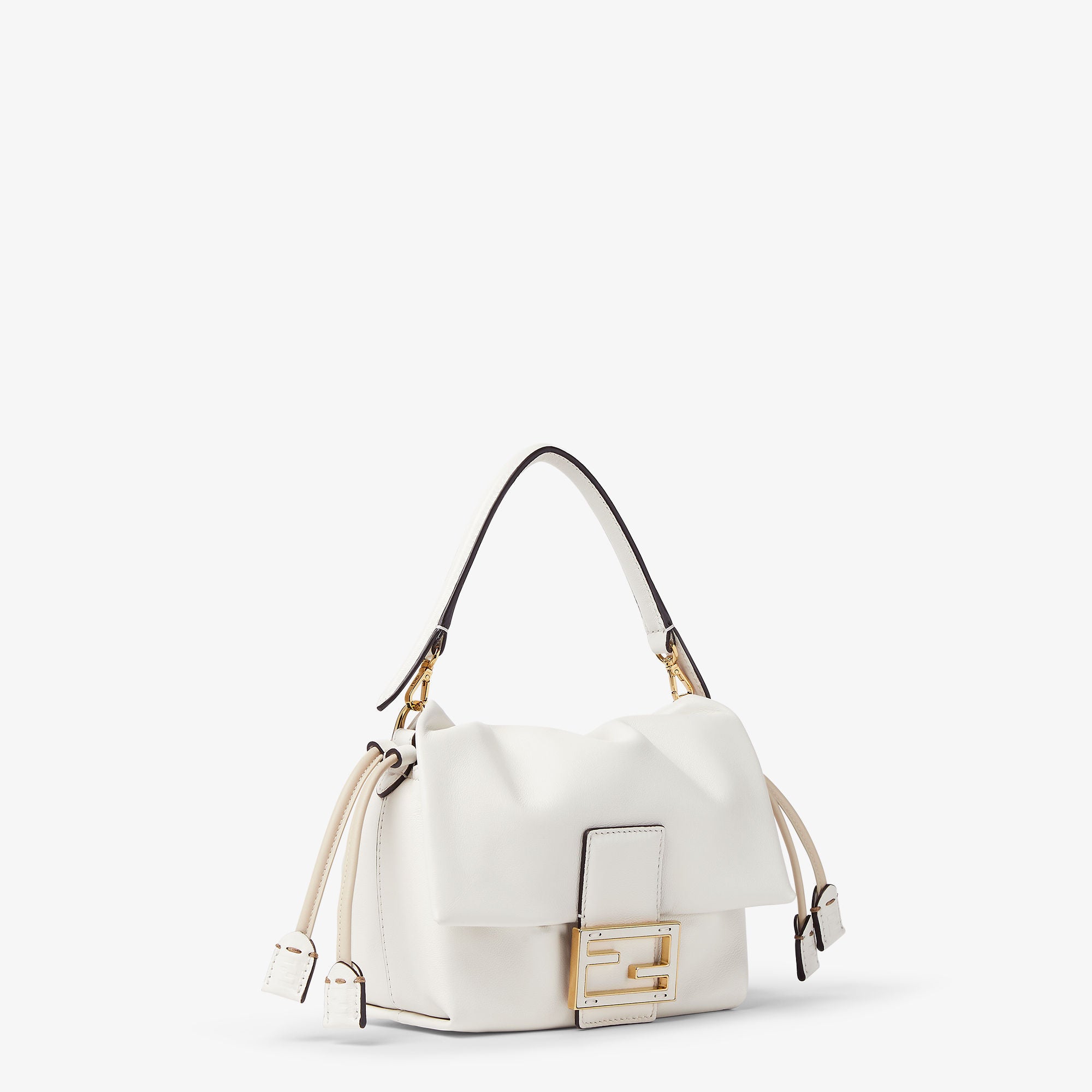 Mamma Baguette Small White nappa leather mini bag