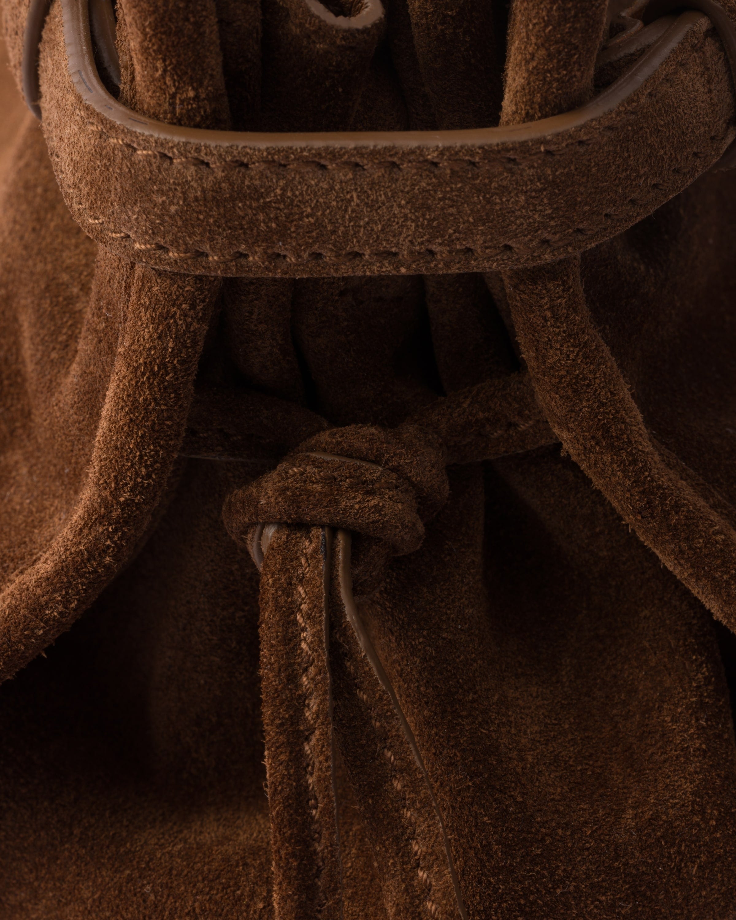 Prada Bonnie medium suede handbag Cocoa Brown