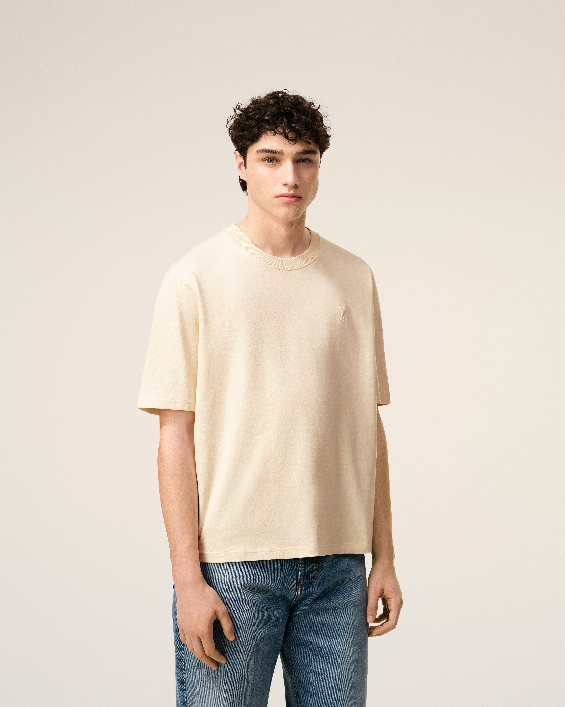White Cotton Ami De Coeur T-shirt IVORY