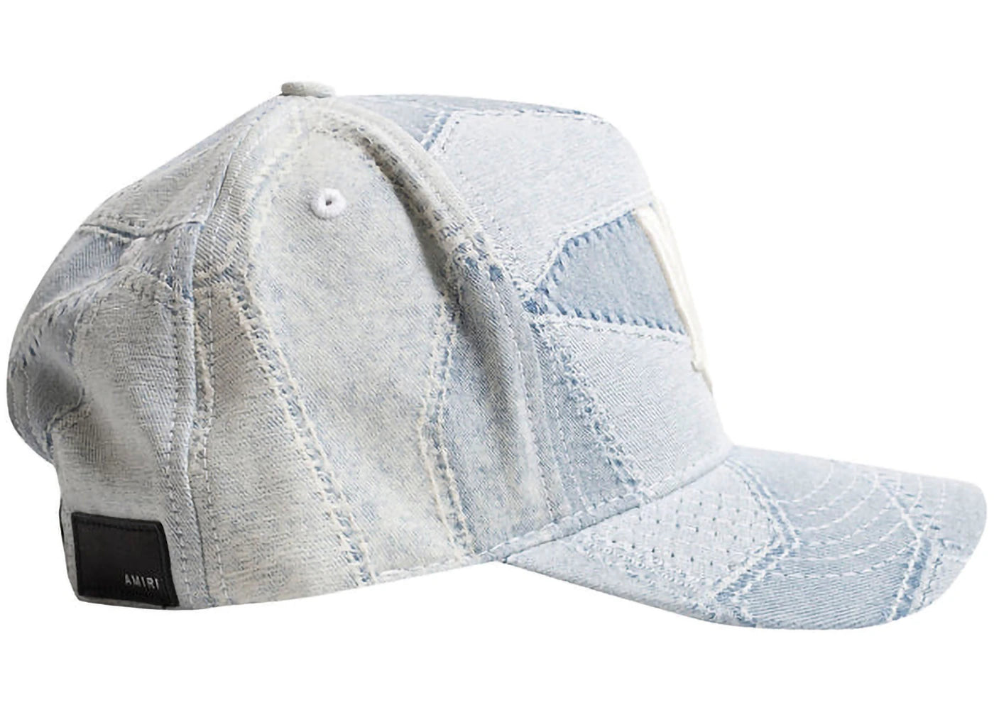 AMIRI Denim Patchwork Hat Stone Indigo