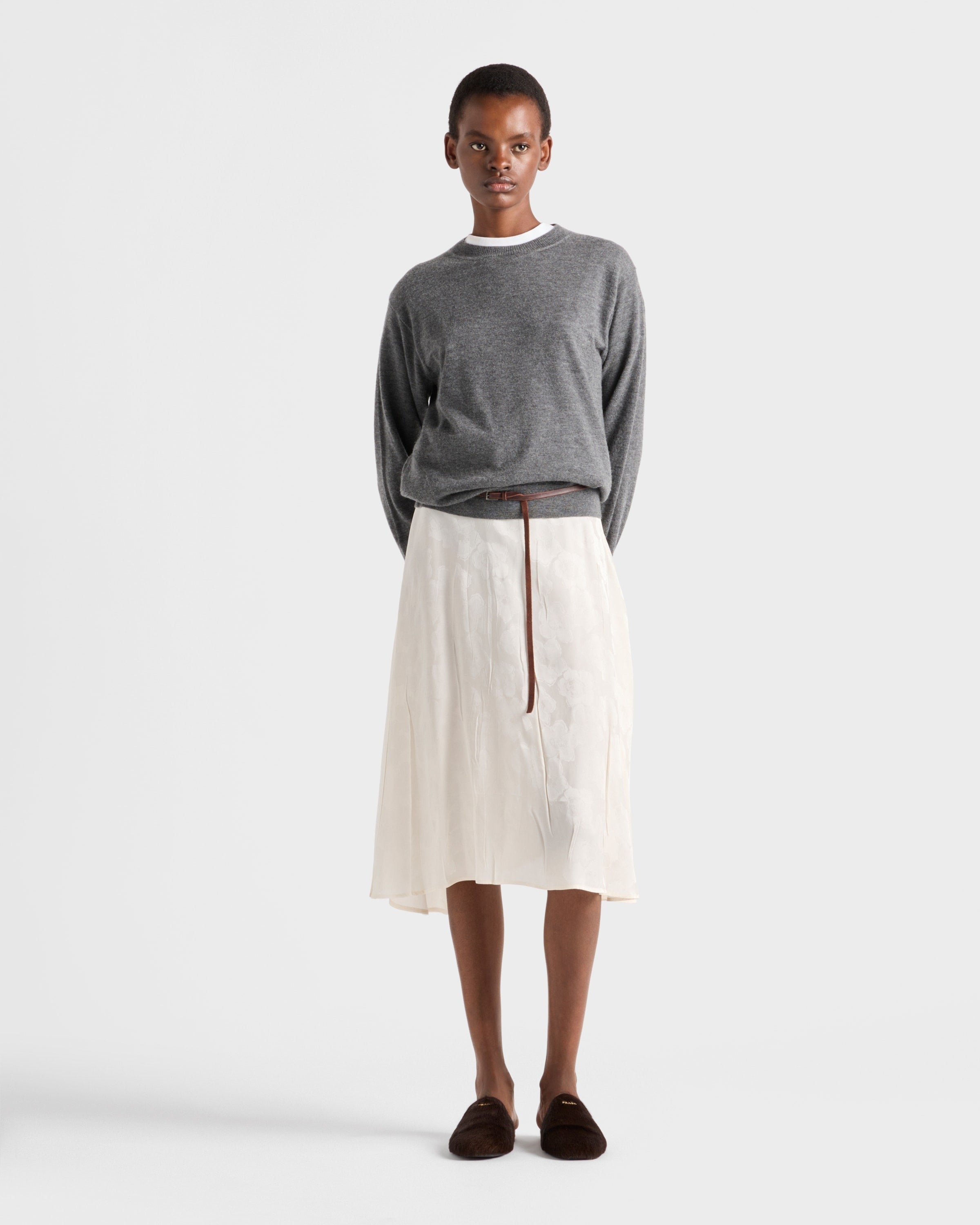 Cashmere crew-neck sweater Slate Gray