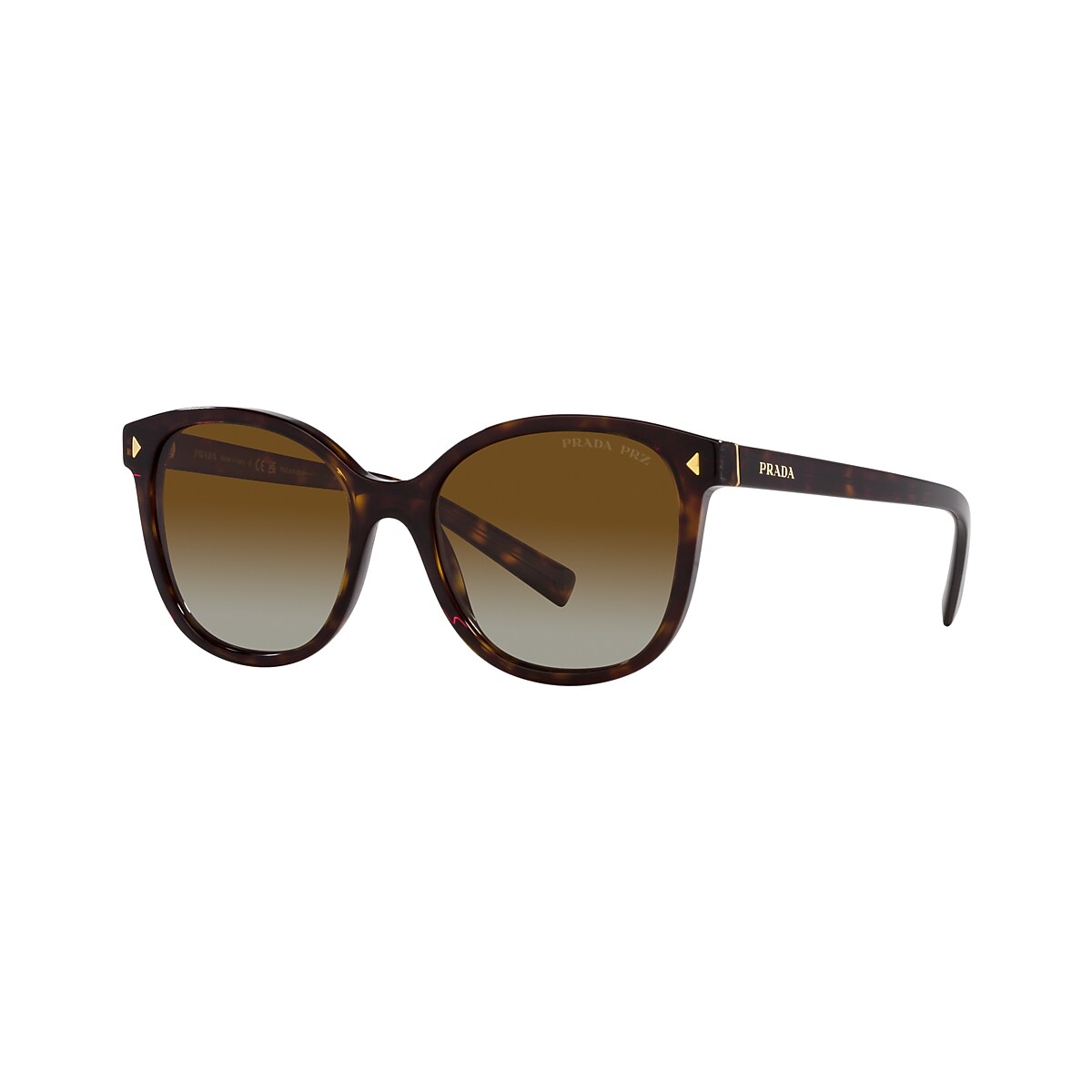 PRADA PR 22ZSF Tortoise - Women Luxury Sunglasses, Polar Brown Gradient Lens