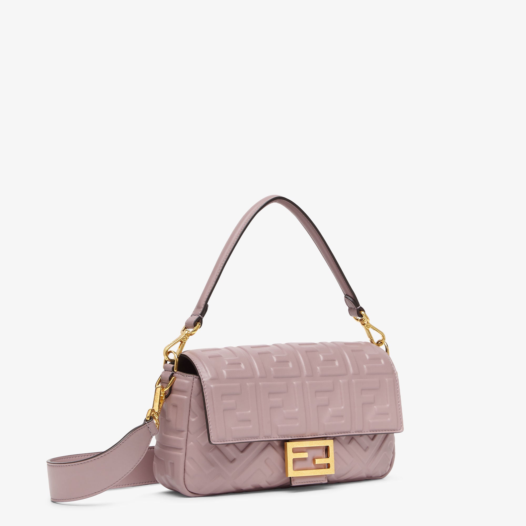 Baguette Mauve pink leather bag