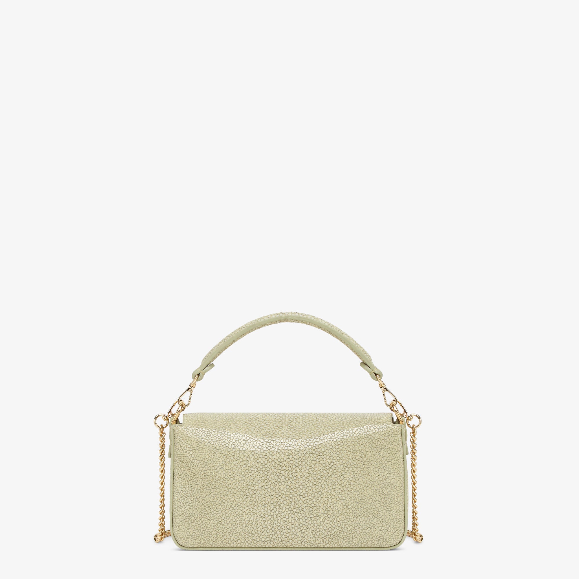 Baguette Mini Sage green stingray leather bag