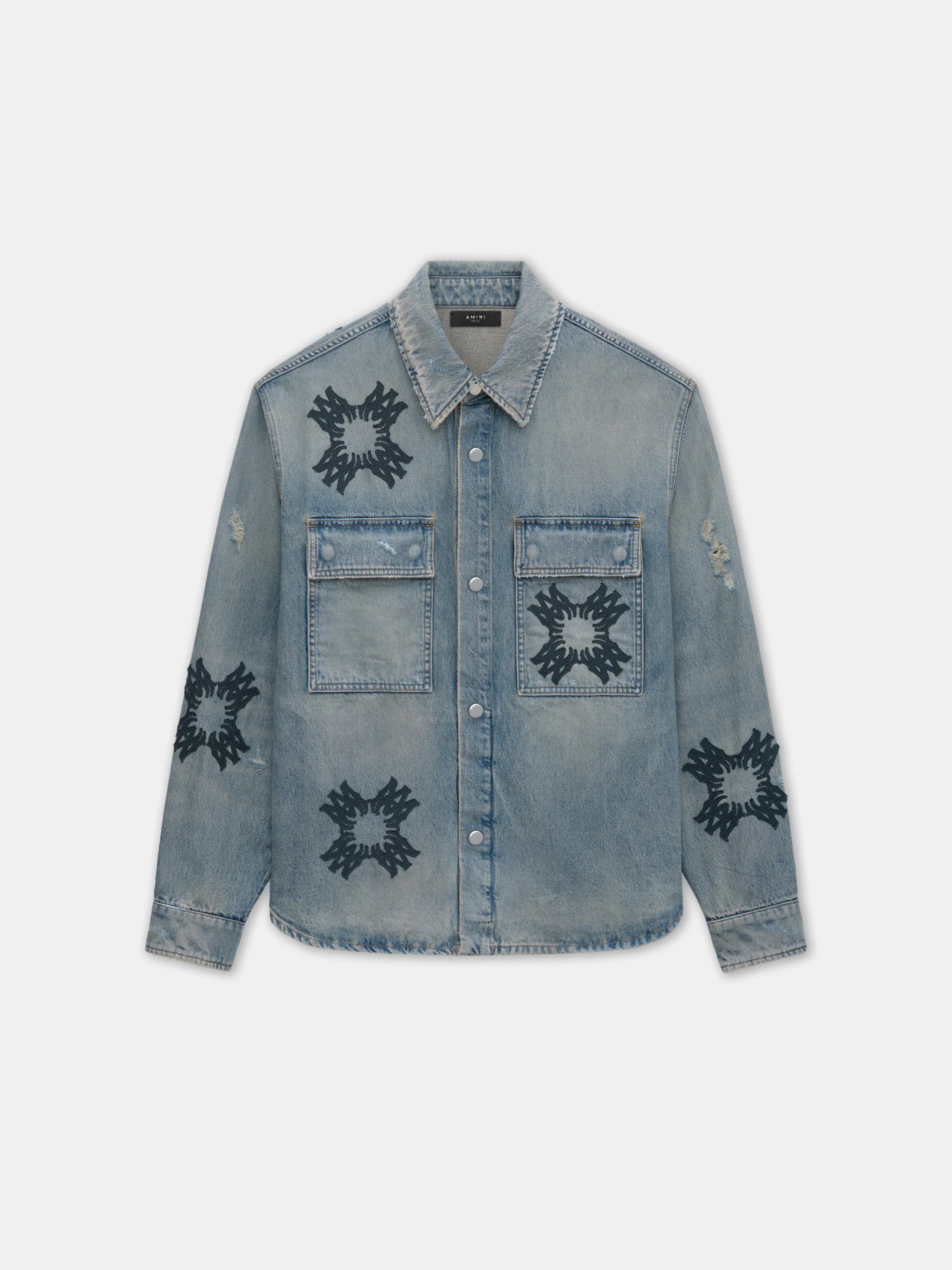 MA QUAD APPLIQUE OVERSHIRT Antique Indigo
