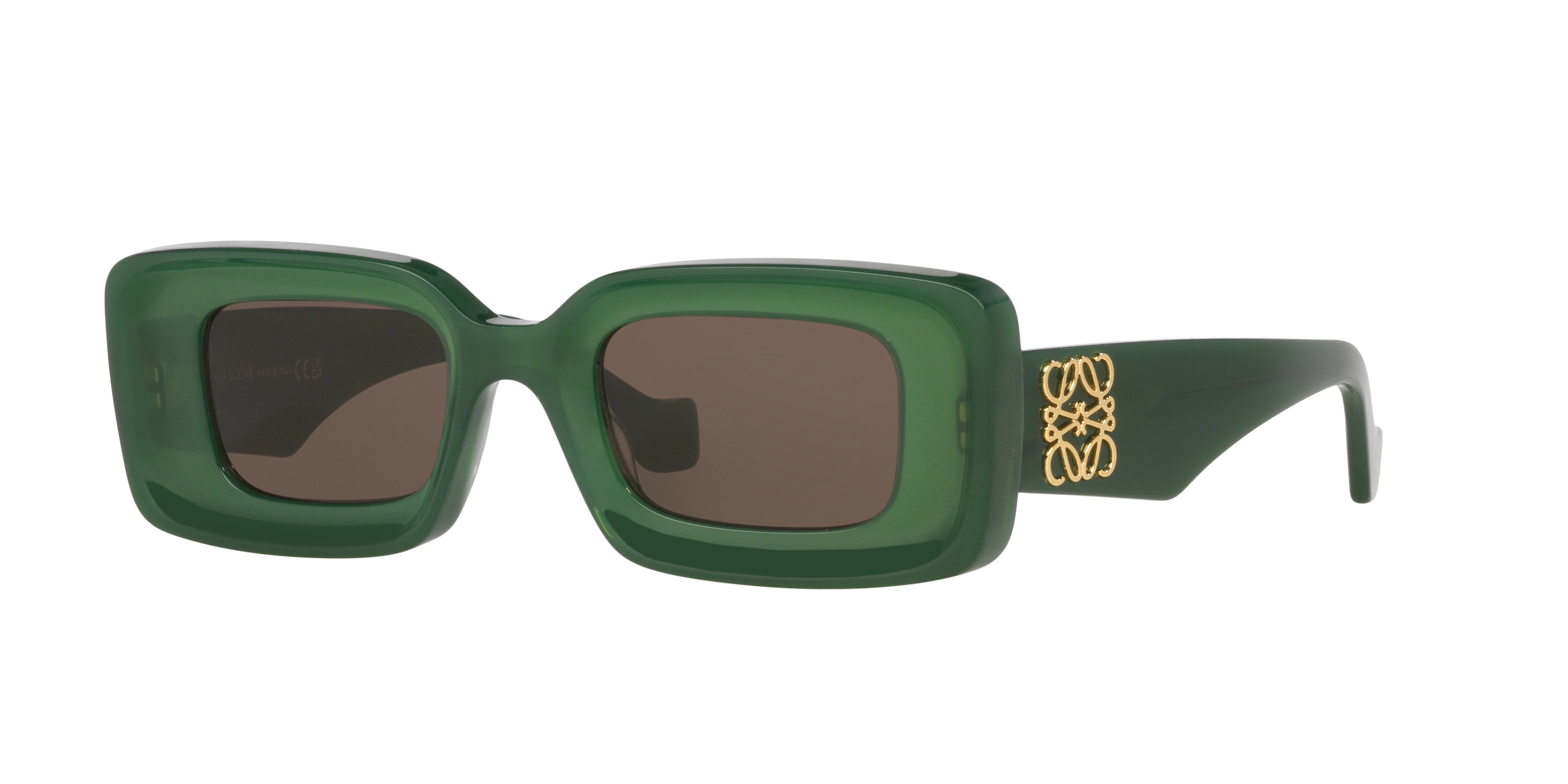 LOEWE LW40101I Green - Women Sunglasses, Brown Lens
