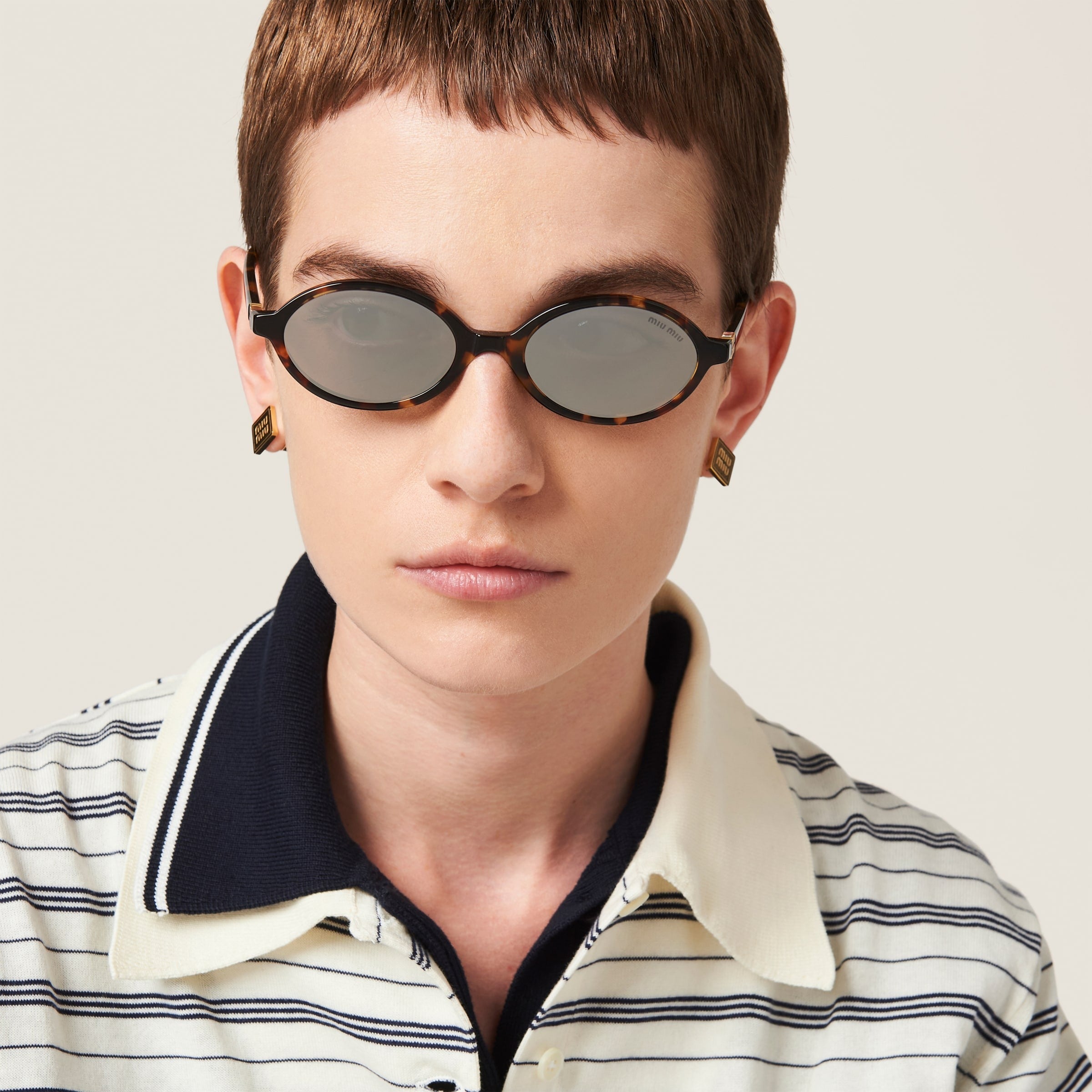 Miu Regard sunglasses CHROME-PLATED LENSES