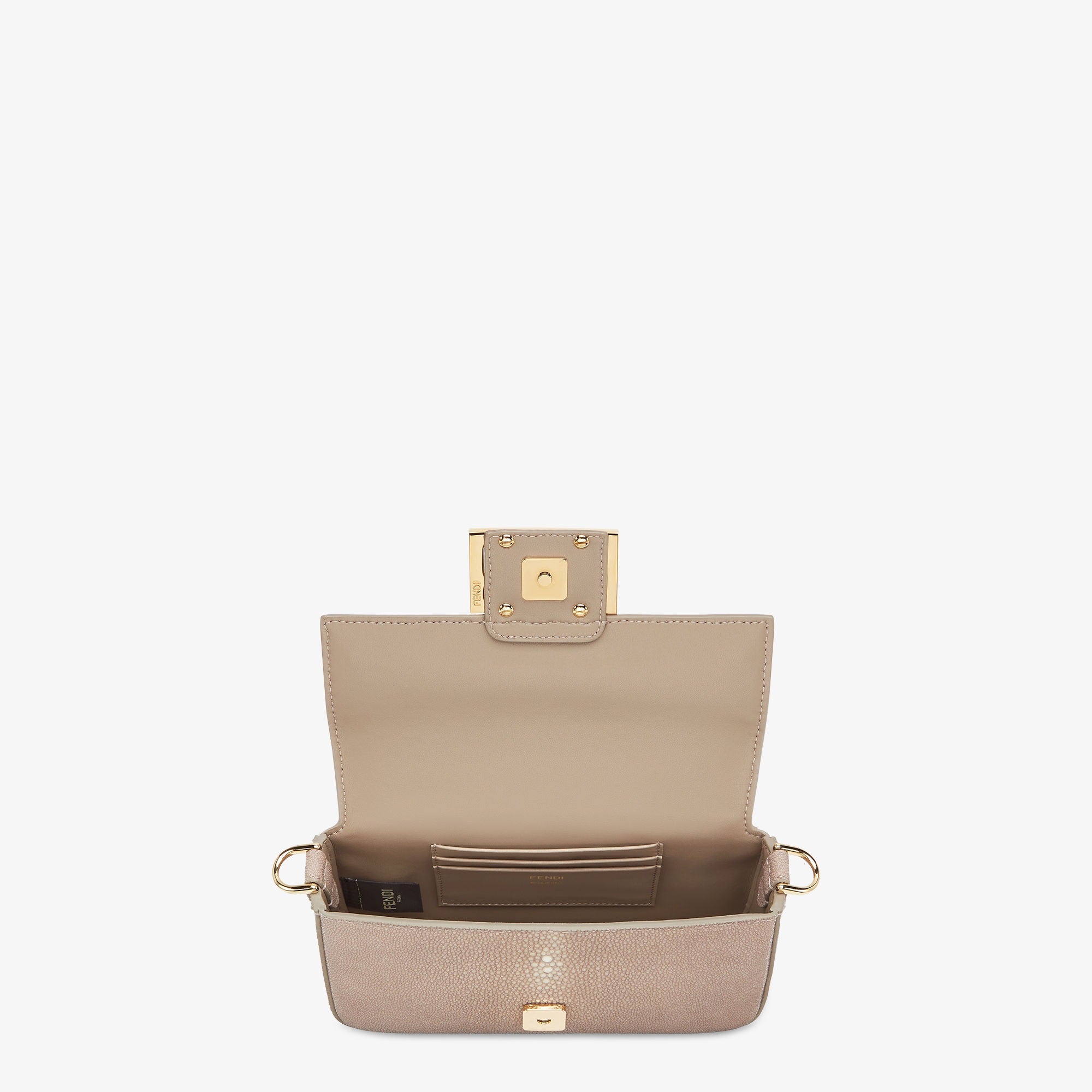Baguette Mini Dove gray stingray leather