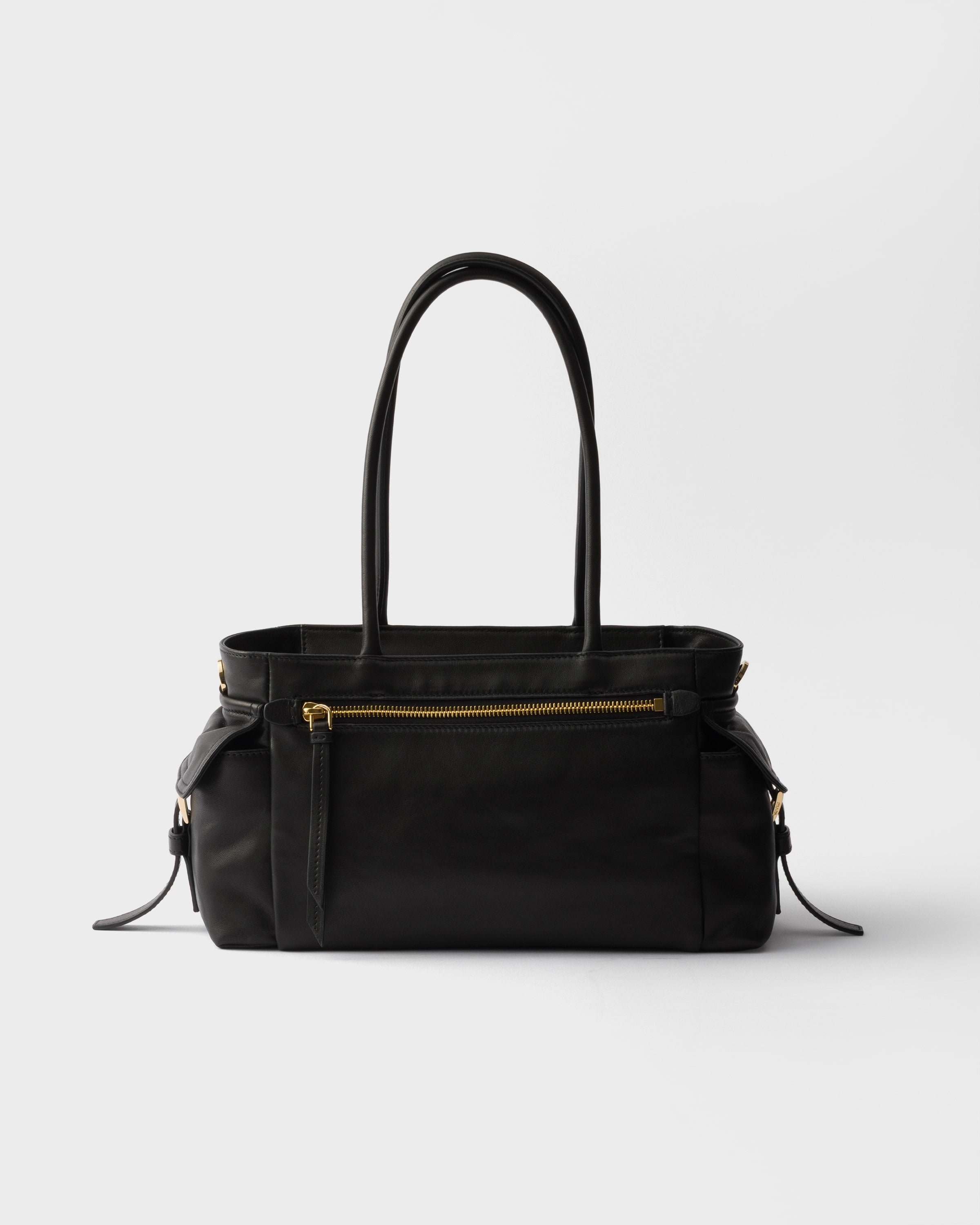 Medium Prada Explore nappa leather tote bag Black