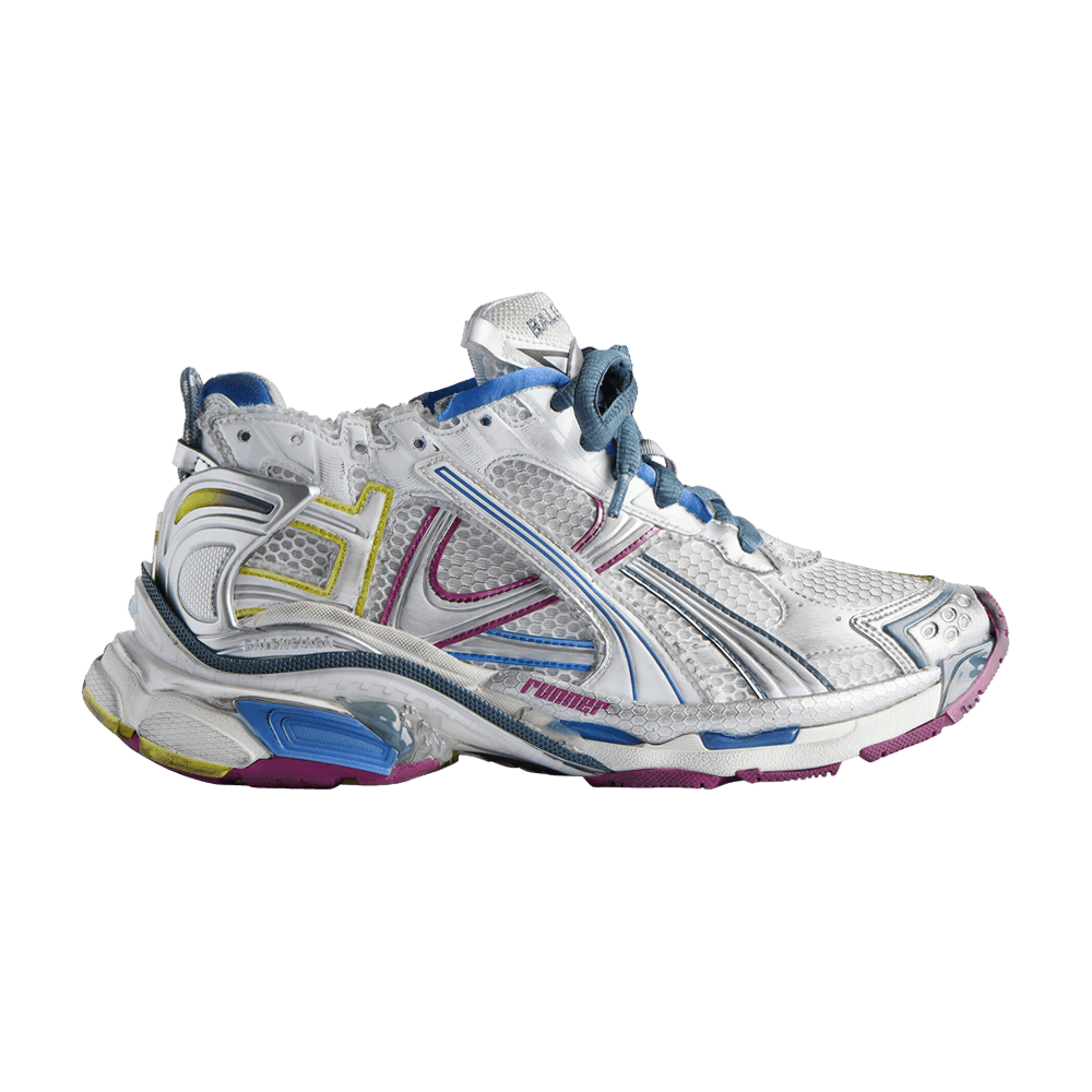 Balenciaga Wmns Runner Sneaker 'Worn-Out - White Purple Blue'